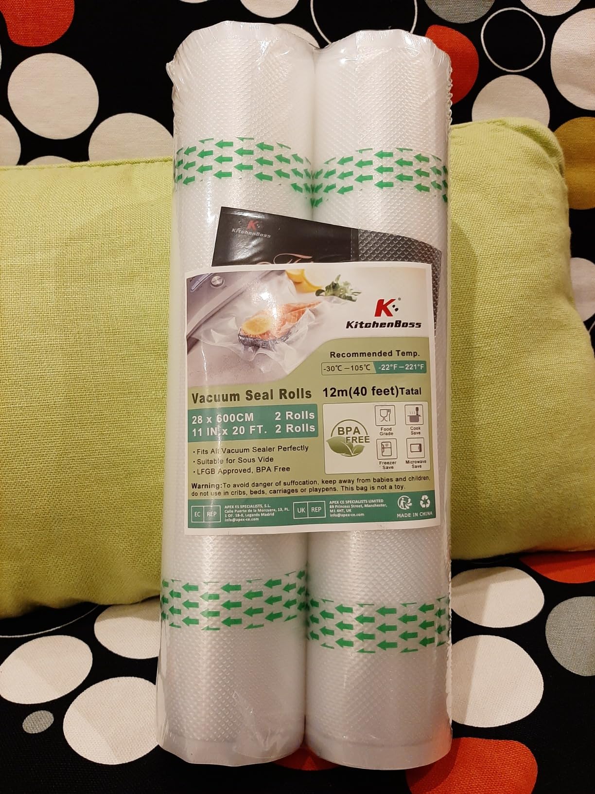 6 Rotoli Sacchetti Sottovuoto Per Alimenti - 15/20/28x300cm - Foto 8