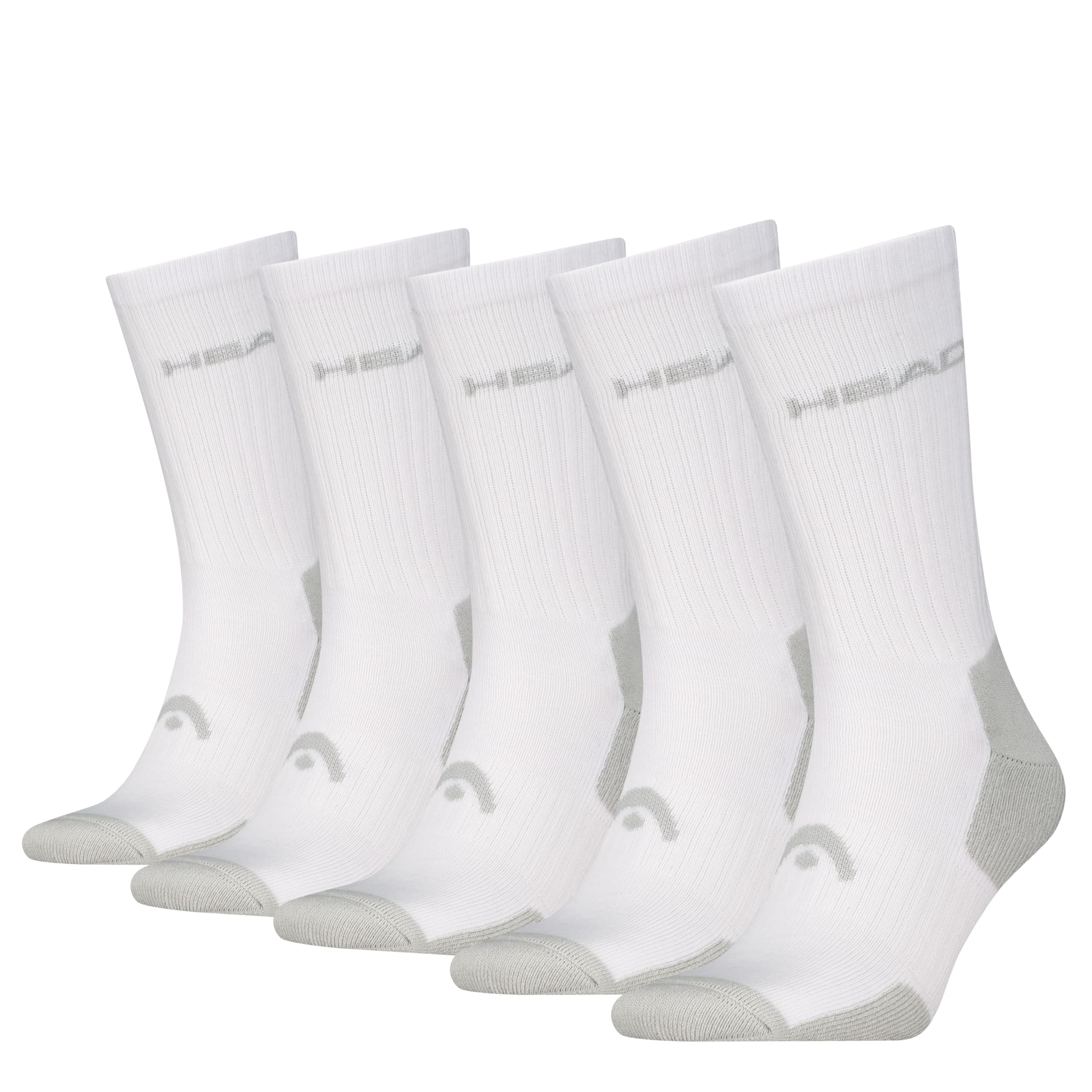 HEAD Elements Tennis Crew 5P Ecom, White, 35-38
