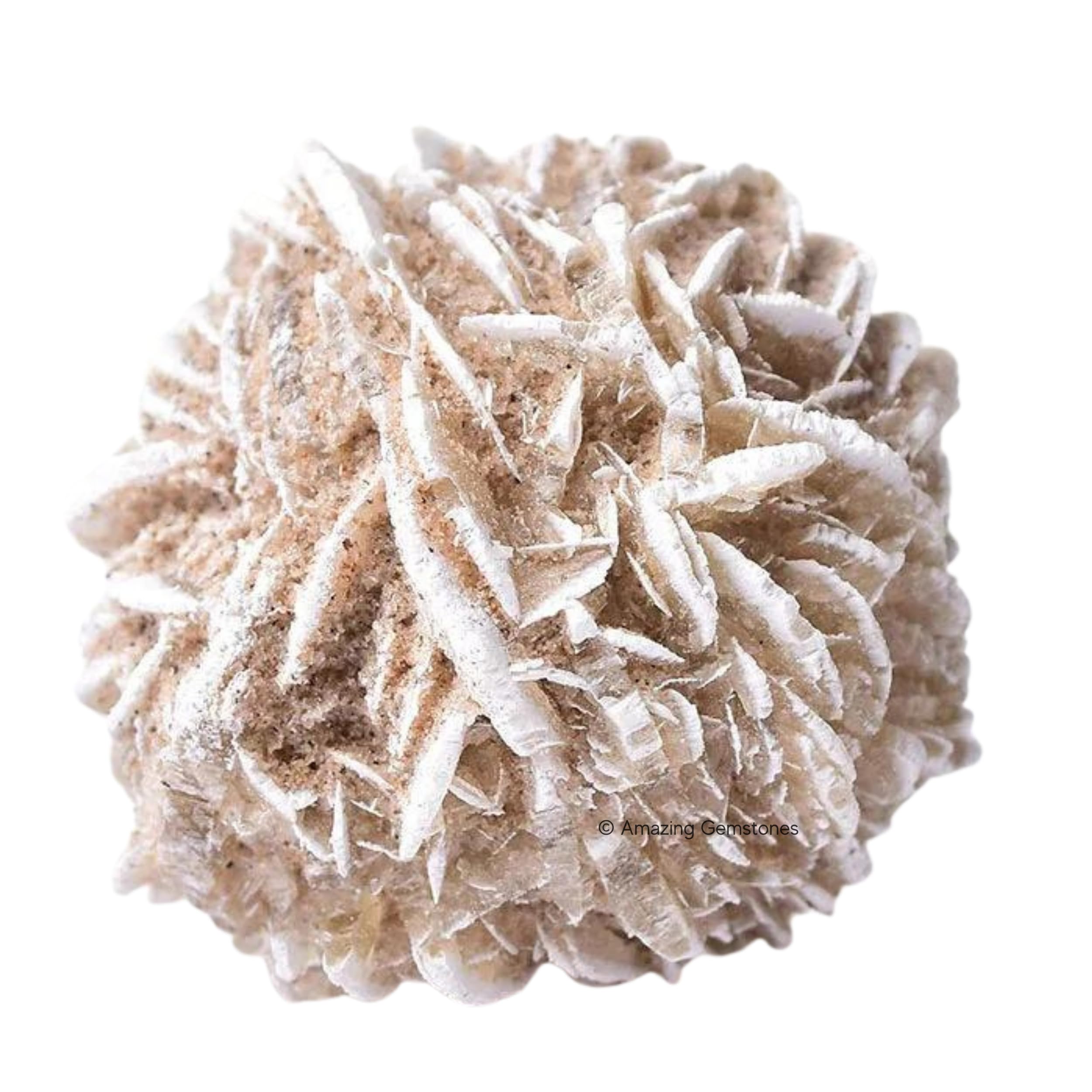 Desert Rose Crystals and Healing Stones, 2 Piece Raw | Certified Healing Crystal Rough Rocks For Tumbling and DIY Projects Gifts - Positive Energy, Chakra Healing, Meditation