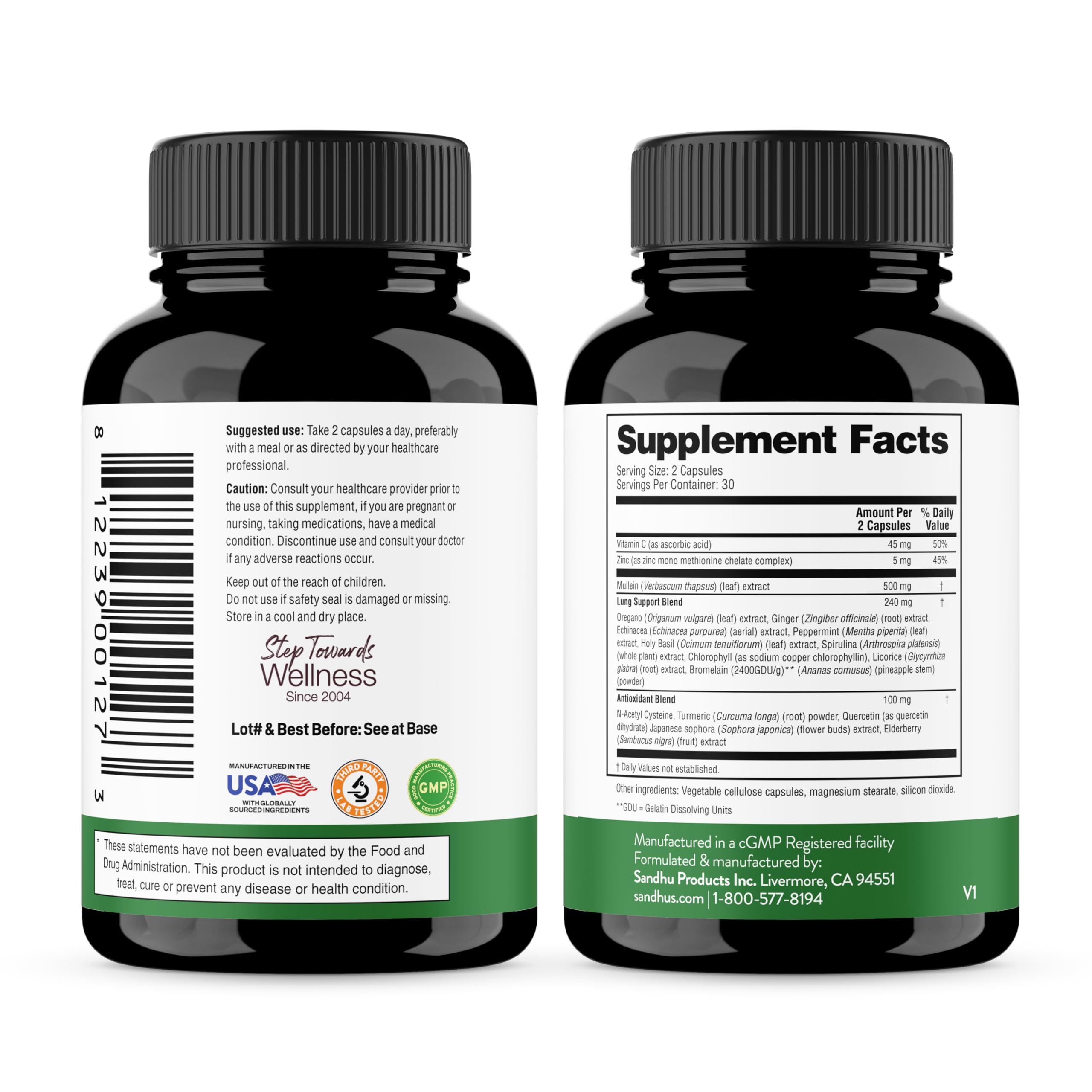 Mullein Leaf Extract Capsules for Lungs | Lung Detox 16-in-1 Supplement — Amazon image 8