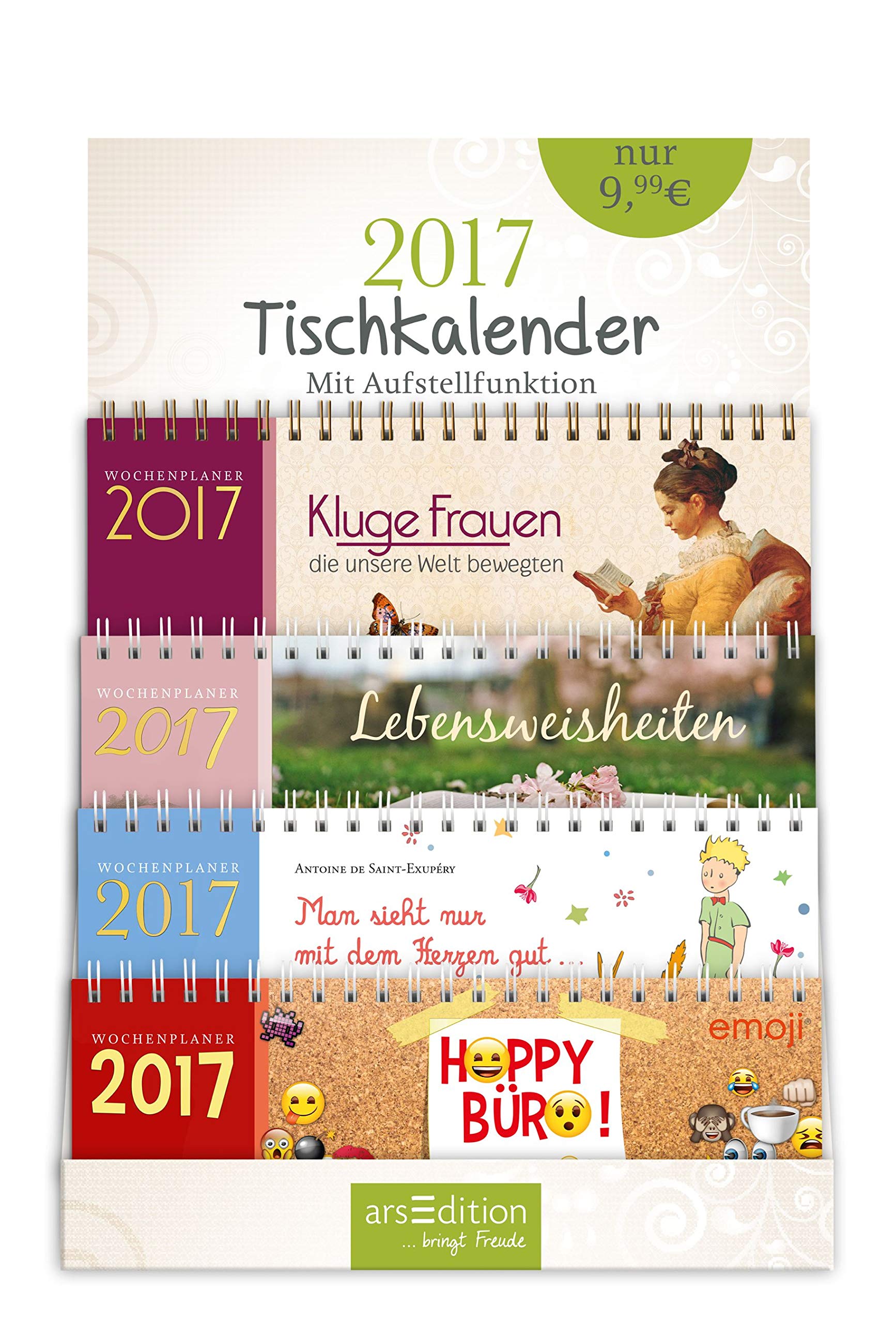Display Tischkalender 2017: mit 4 x 4 Ex.