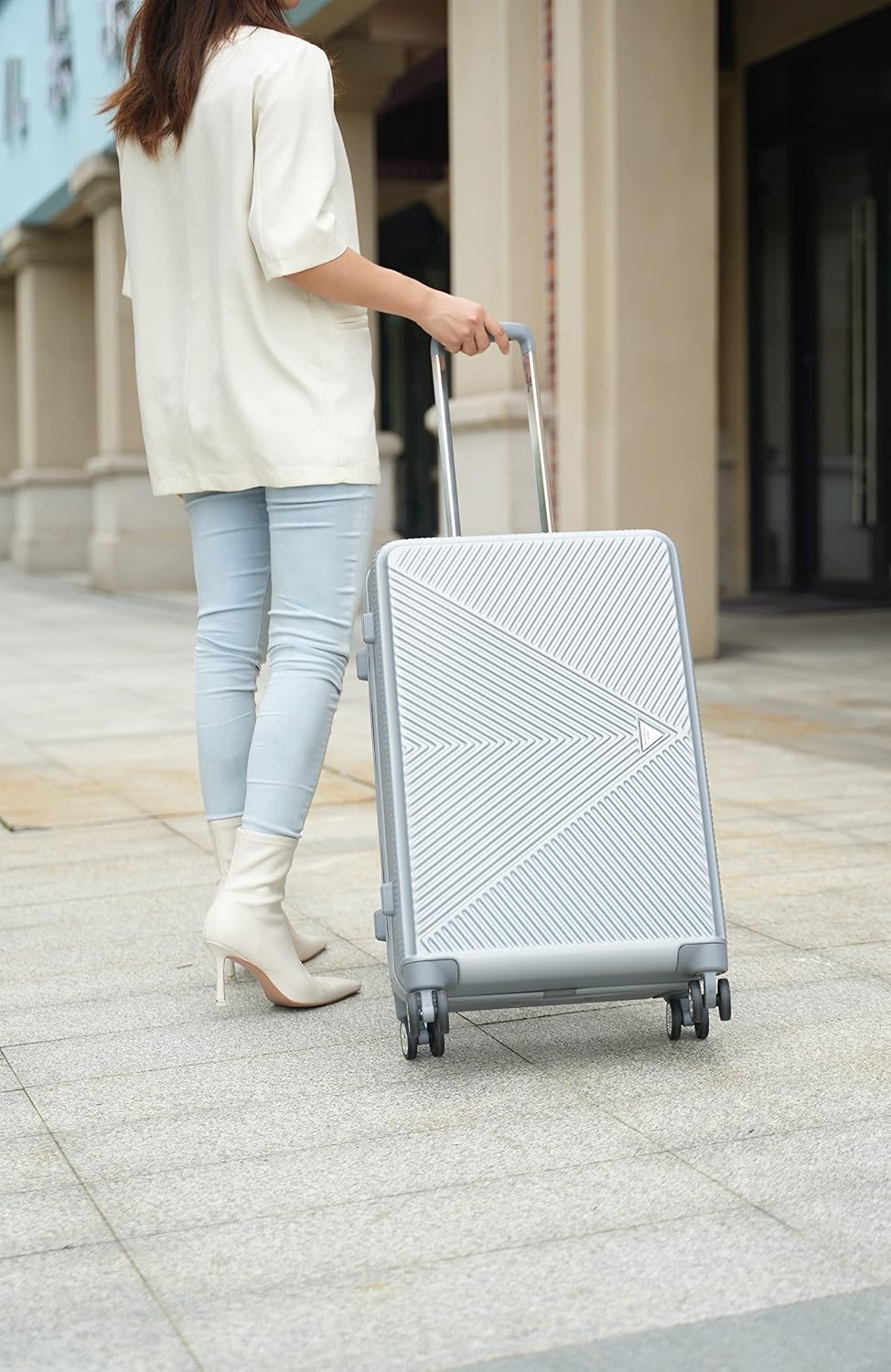 MKF Collection Polycarbonate Luggage Travel bags, TSA-approved lock Lightweight Wheeled Large Suitcases with wheels