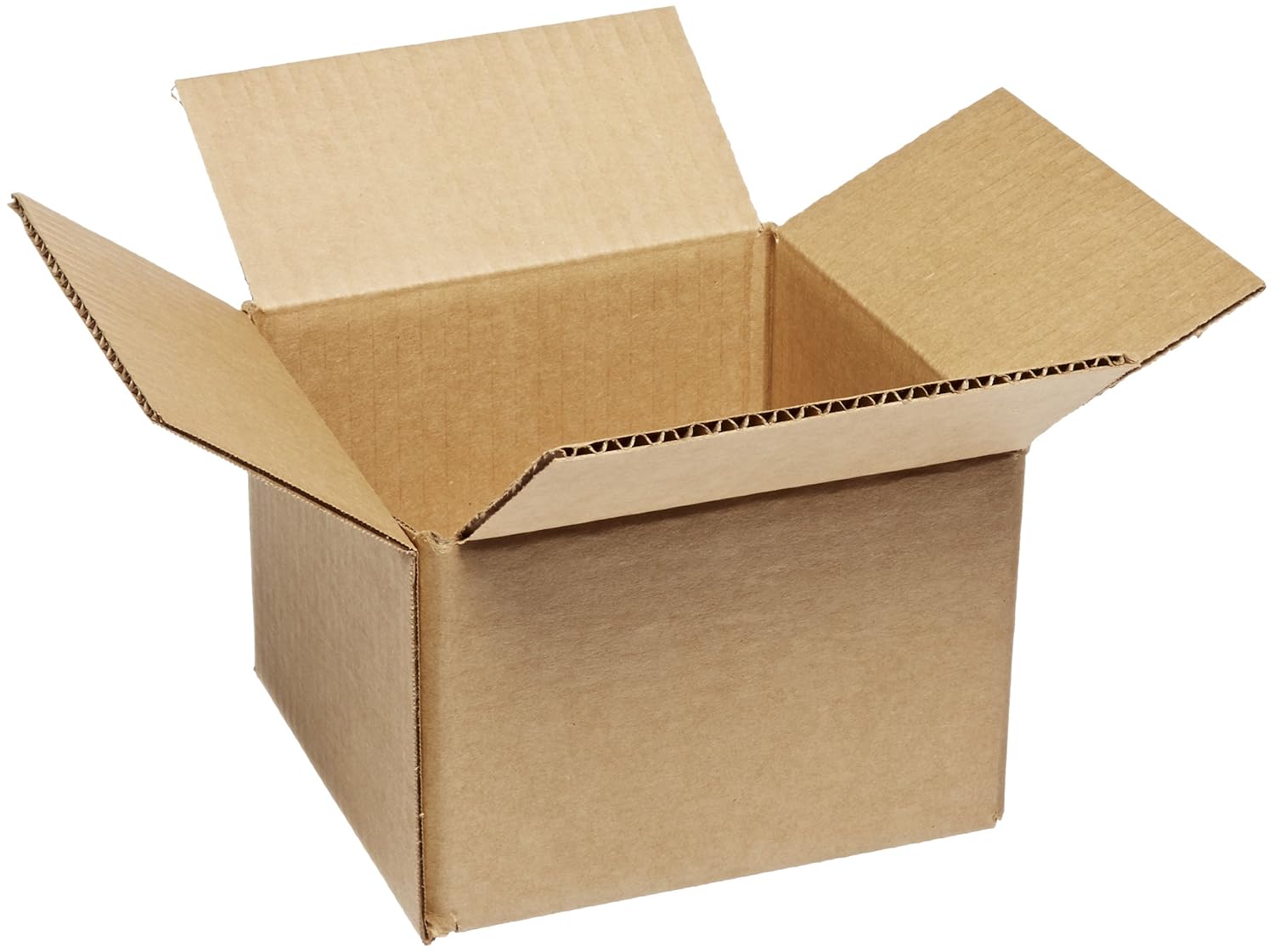 Aviditi 7745 Corrugated Cardboard Box 7" L x 7" W x 4 1/2" H, Kraft, for Shipping, Packing and Moving (Pack of 25)