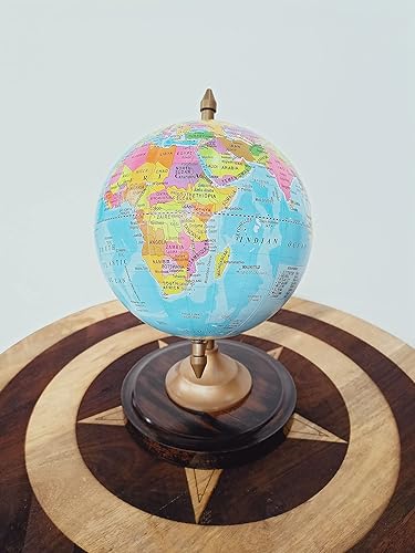 Miniatura 6 de Globo del mundo con soporte, globos de 8 pulgadas para niños, mapa de la tierra para aprendizaje interactivo, pieza educativa y decorativa,