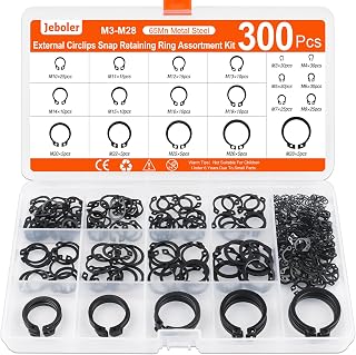 Sicherungsring Set Ø 3-28 mm, 300 Stk E-Clips Sprengring Sortiment