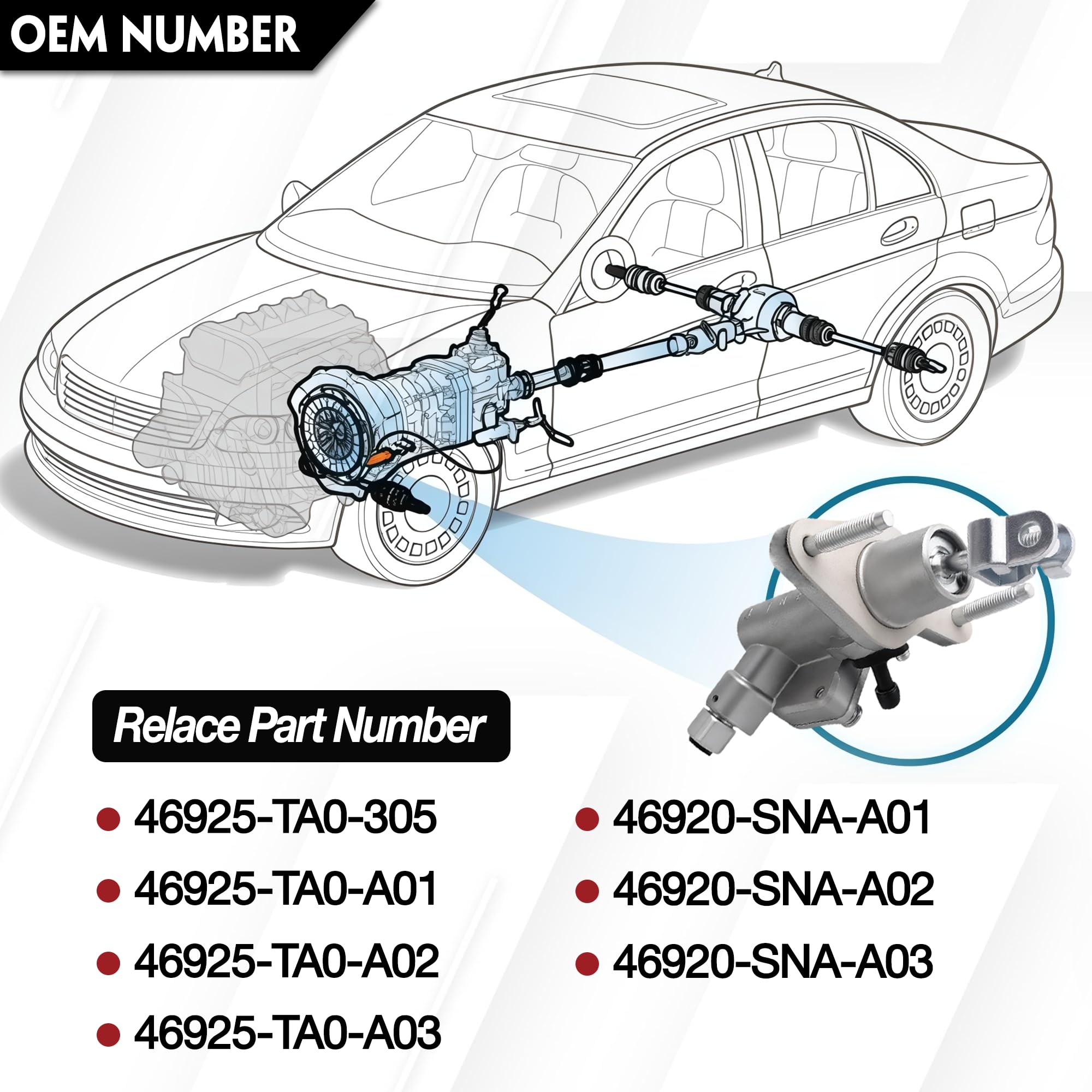 46925-TA0-305 Clutch Master Cylinder Fit For Honda Accord 2008