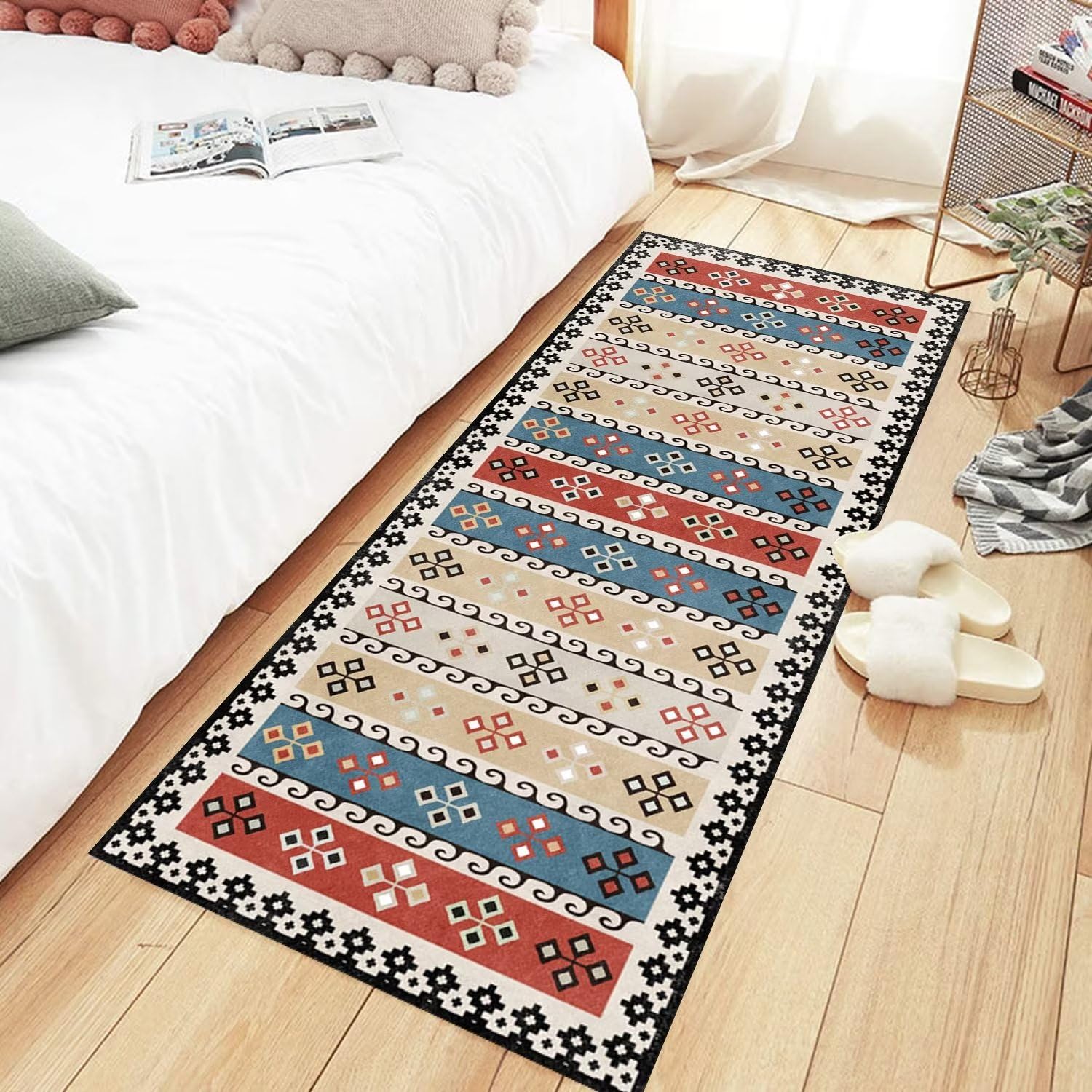 Tappeto Runner 60x240 Cm | Antiscivolo E Lavabile | Per Corridoio, Cucina, Ingresso | Morbido E Assorbente - Foto 11