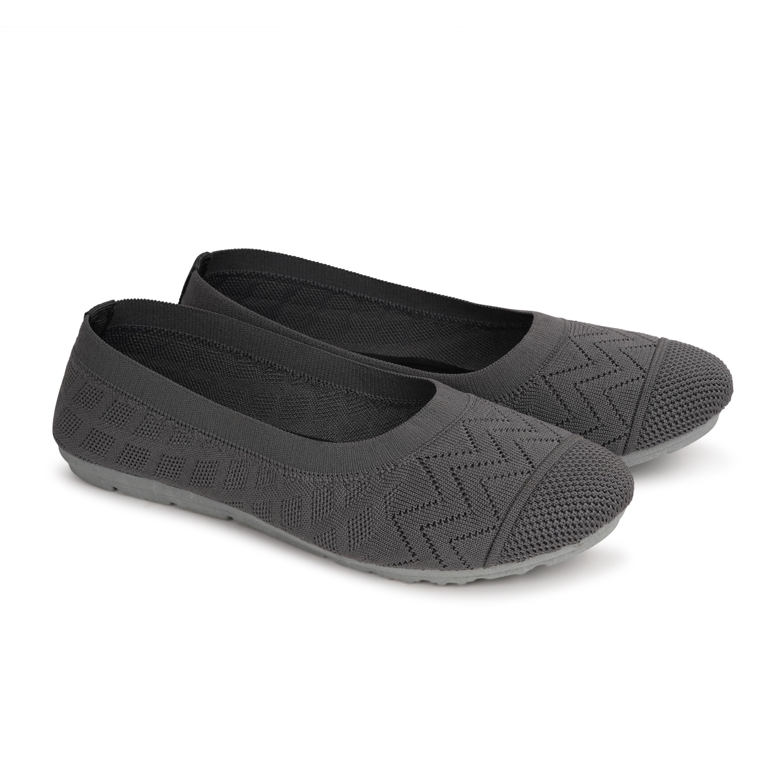 HaptoEXTRA SOFT Flexible Memory Foam Women's Shoes for Walking Gym Training,Casual, Sports,Slip-On,Lightweight Lace up Athletics Slipon Running Sneaker for Ladies and Girls (GREY, 5)