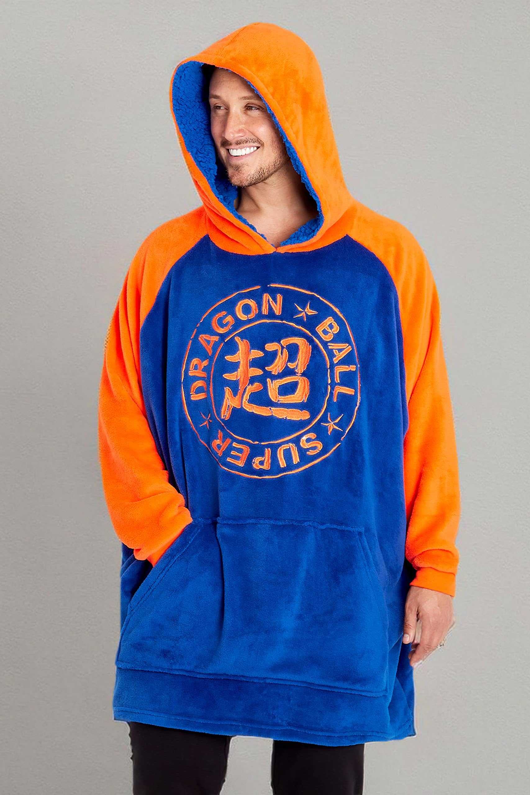 Dragon Ball Z Koc z kapturem oversize dla mężczyzn, męskie bluzy z kapturem Anime