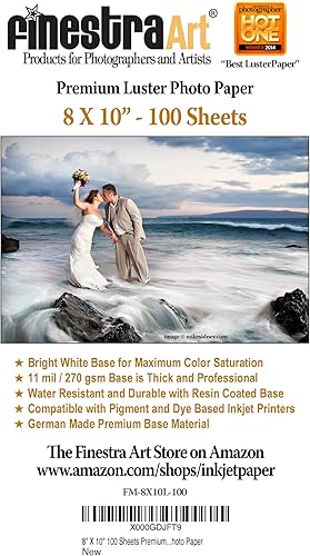Papel fotográfico de inyección de tinta brillante prémium de 8 x 10 pulgadas, 100 hojas disponible en Yaxa Colombia
