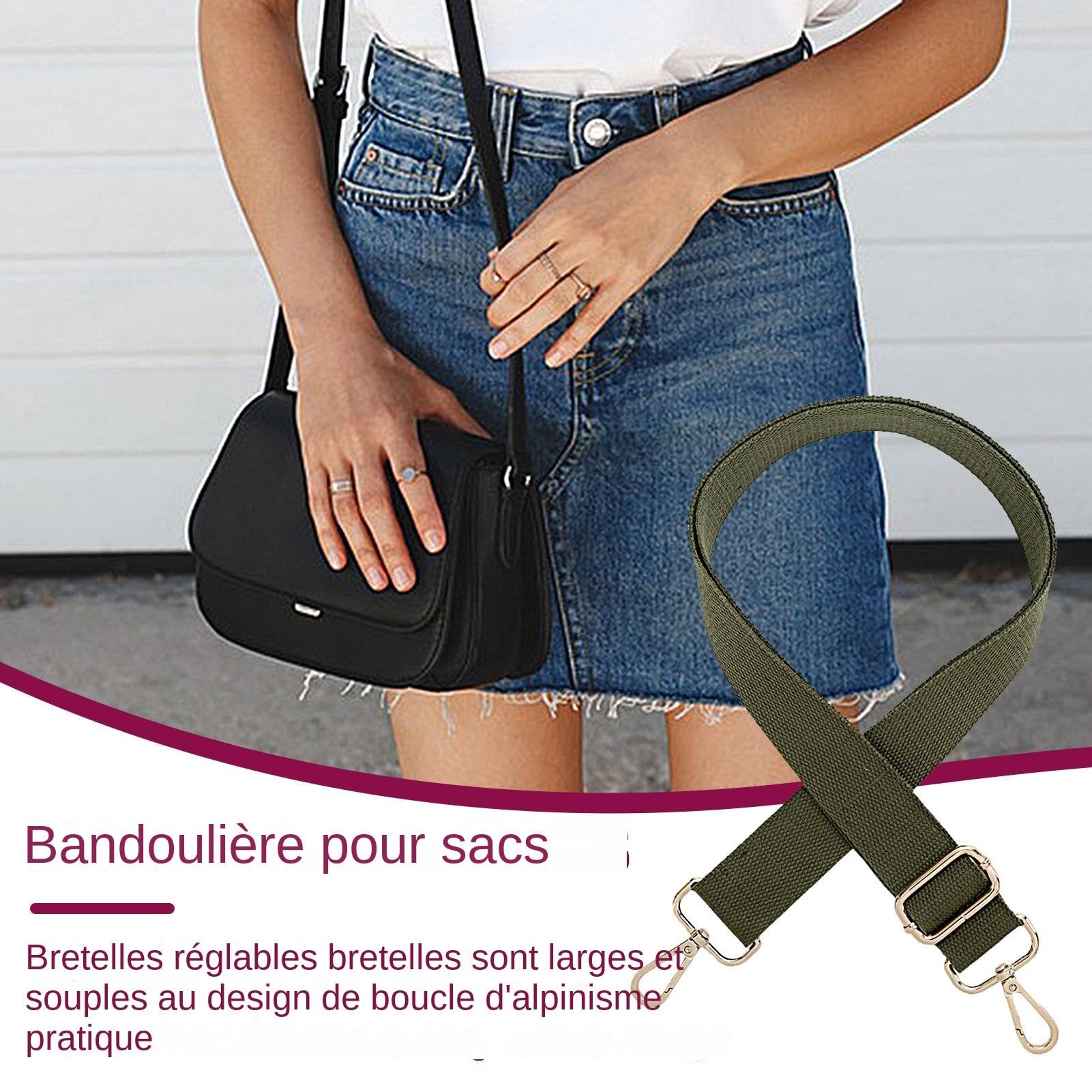 130cm sangles sac à main en pu réglables bandoulière en cuir - France
