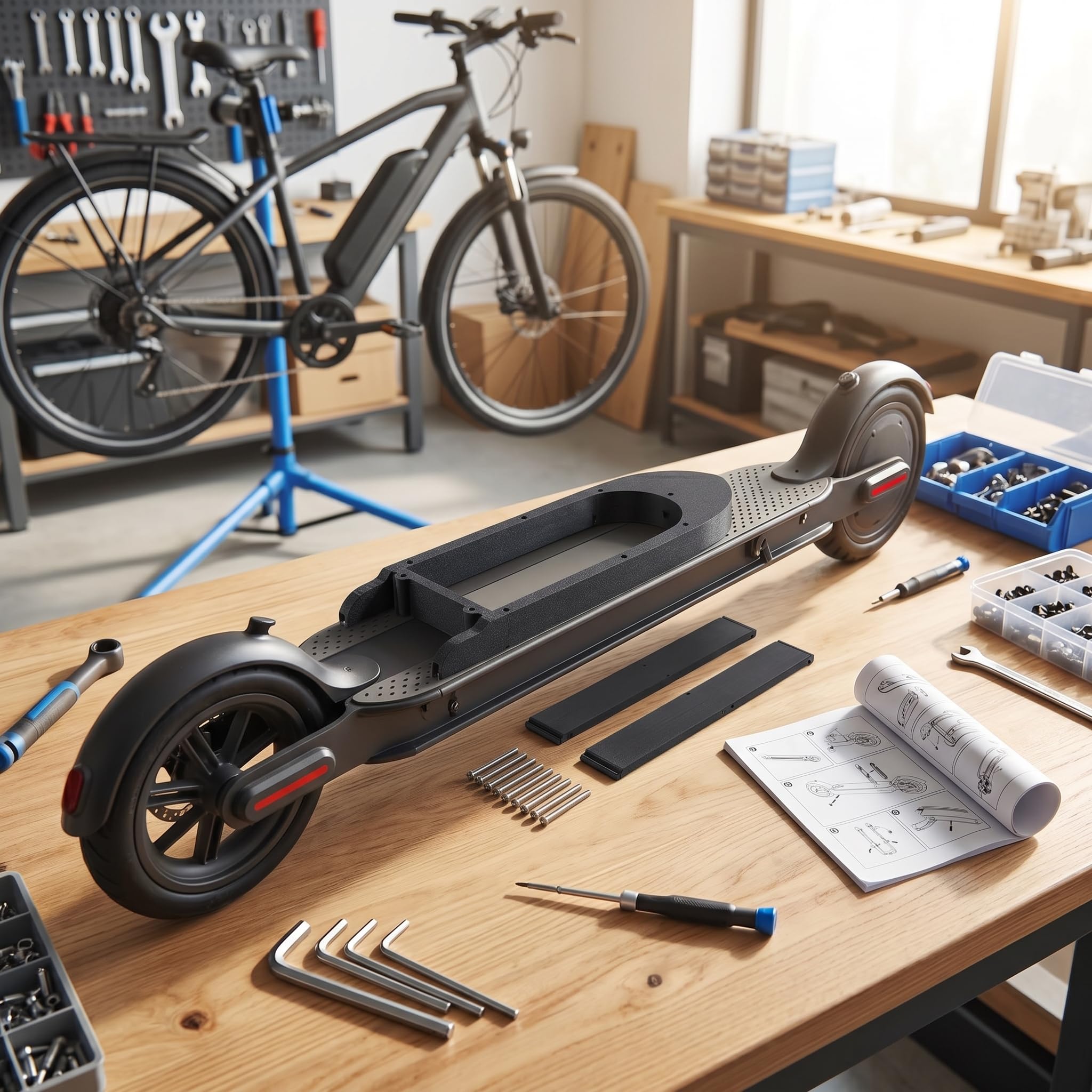 Elevador Scooter Eléctrico, Expansión 30 mm para Modificación Batería, Herramienta Elevación Compartimiento, for Usuarios M365 y Aficionados a Personalización