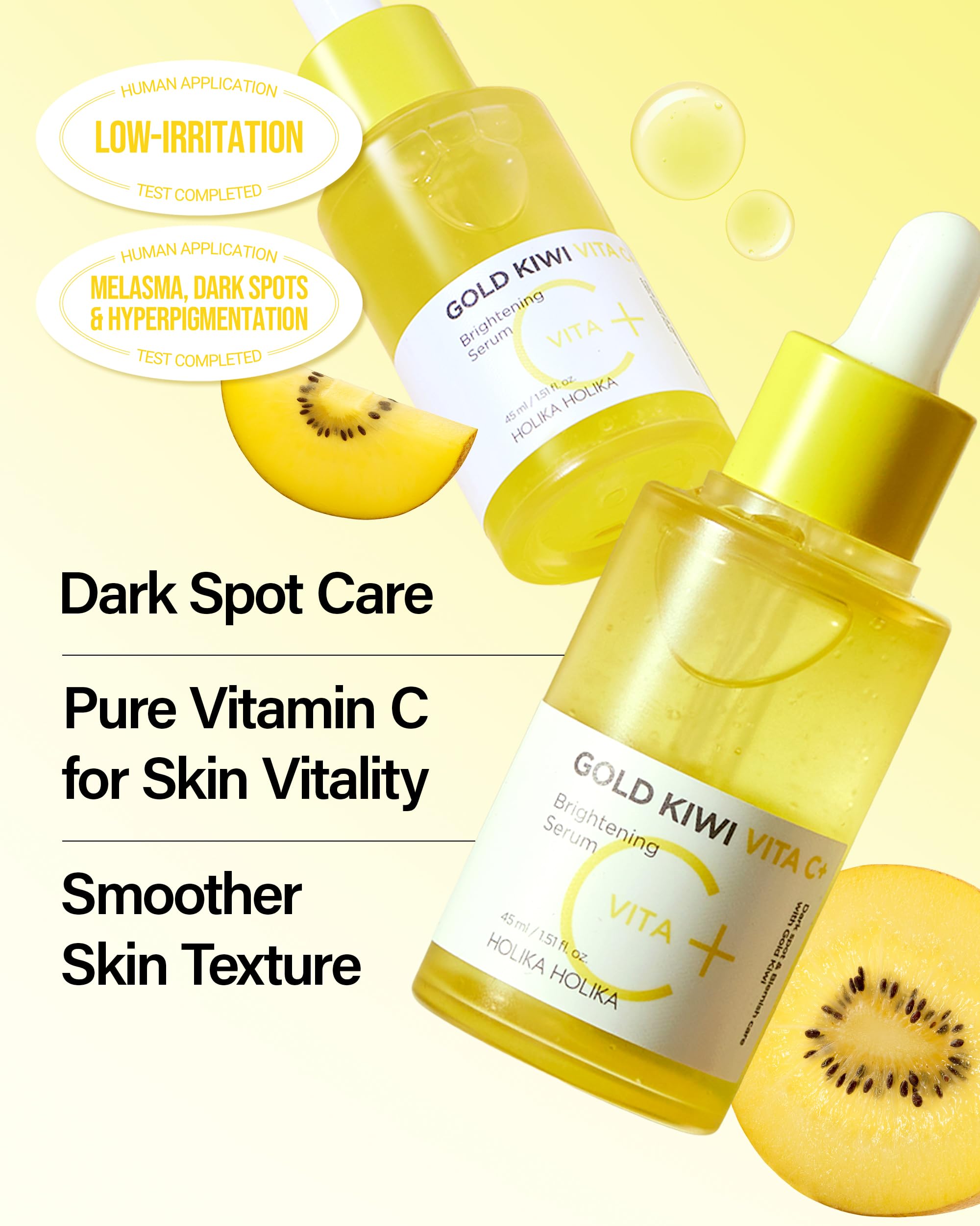 Amazon.com: HOLIKA HOLIKA Gold Kiwi Vita C Plus Skincare Set