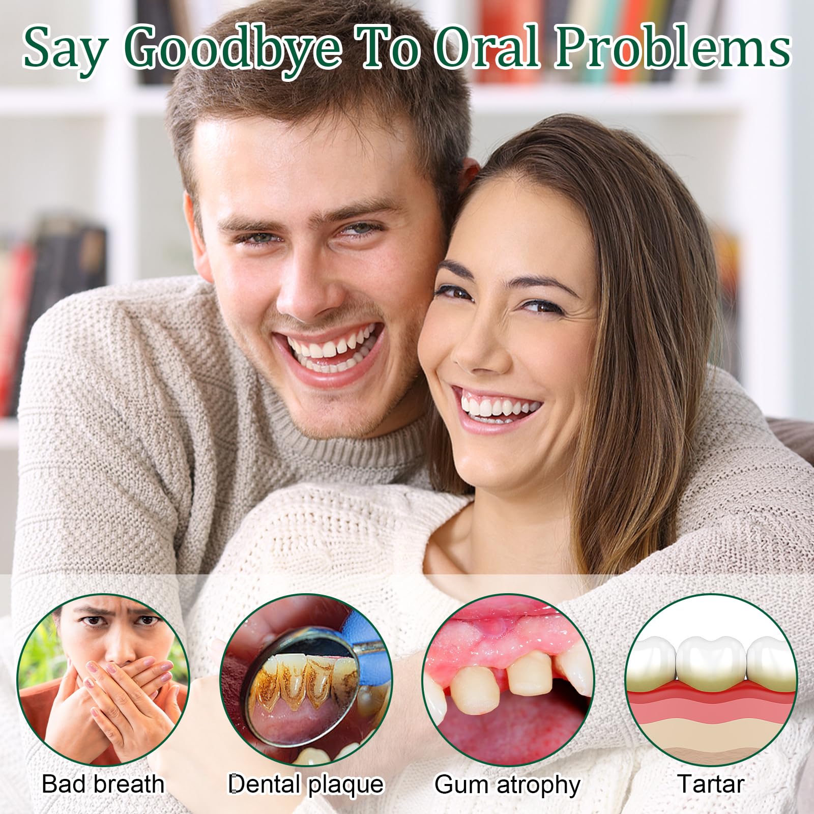2 siero per gengive da 30 ml con spazzolino da denti, cura delicata della bocca quotidiana, sensazione di freschezza in bocca, facile da usare a casa e in viaggio
