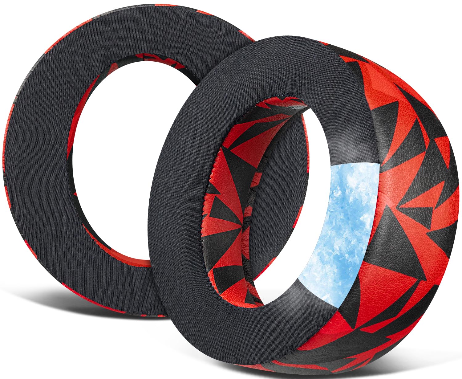 SOULWIT Cooling Gel Earpads Cushions Replacement for Sony PlayStation PS5 Pulse Elite Wireless Headset, Ear Pads Cushions with Noise Isolation Foam - Pulse Elite CG Red Storm-image-27