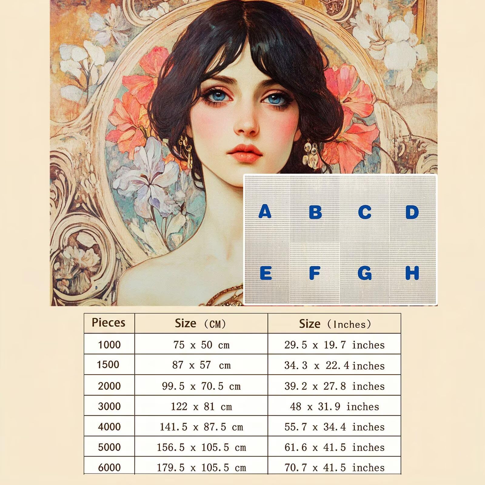 Bellezza Retro-3 Puzzle 4000 Pezzi per Adulti, Puzzle in Legno - Collezione Classica con Poster Incluso - Sfida di Concentrazione e Passatempo Antistress, Gioco per Famiglia, 141 x 87 cm f0-745