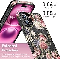 Vista 494 de LETO para iPhone 15 Pro Funda tipo cartera - Tapa tipo folio con patada - Diseños de moda - Tarjetero - Funda protectora para mujeres y niñas - 6.1