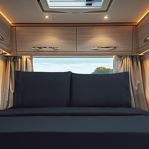 Vista 320 de Elegant Comfort - Juego de sábanas de 3 piezas de lujo de 1500 hilos, calidad egipcia, Microfibra, Blanco, Completo