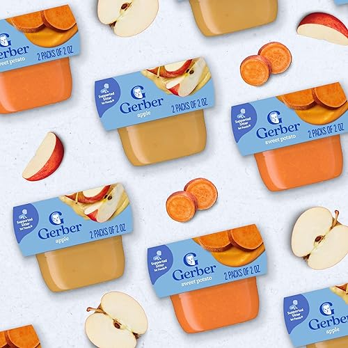 Miniatura 7 de Gerber 1st Foods - Alimento para bebés puré de manzana natural y sin OMG 2 unidades paquete de 8