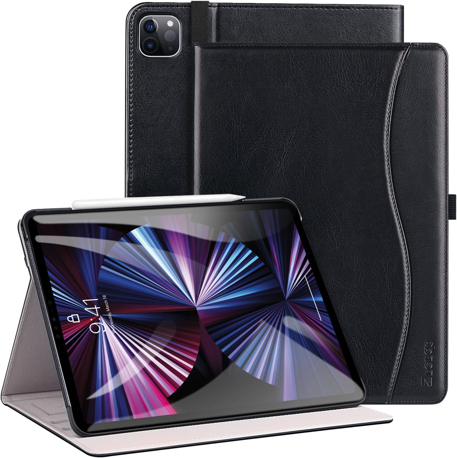 ZtotopCases Trasparente Cover per ipad Mini 6 2021 con Portapenna, Ultra Sottile Trasparente Morbido Copertura Posteriore TPU Pelle per iPad Mini 6a Generazione 8.3'', Trasparente