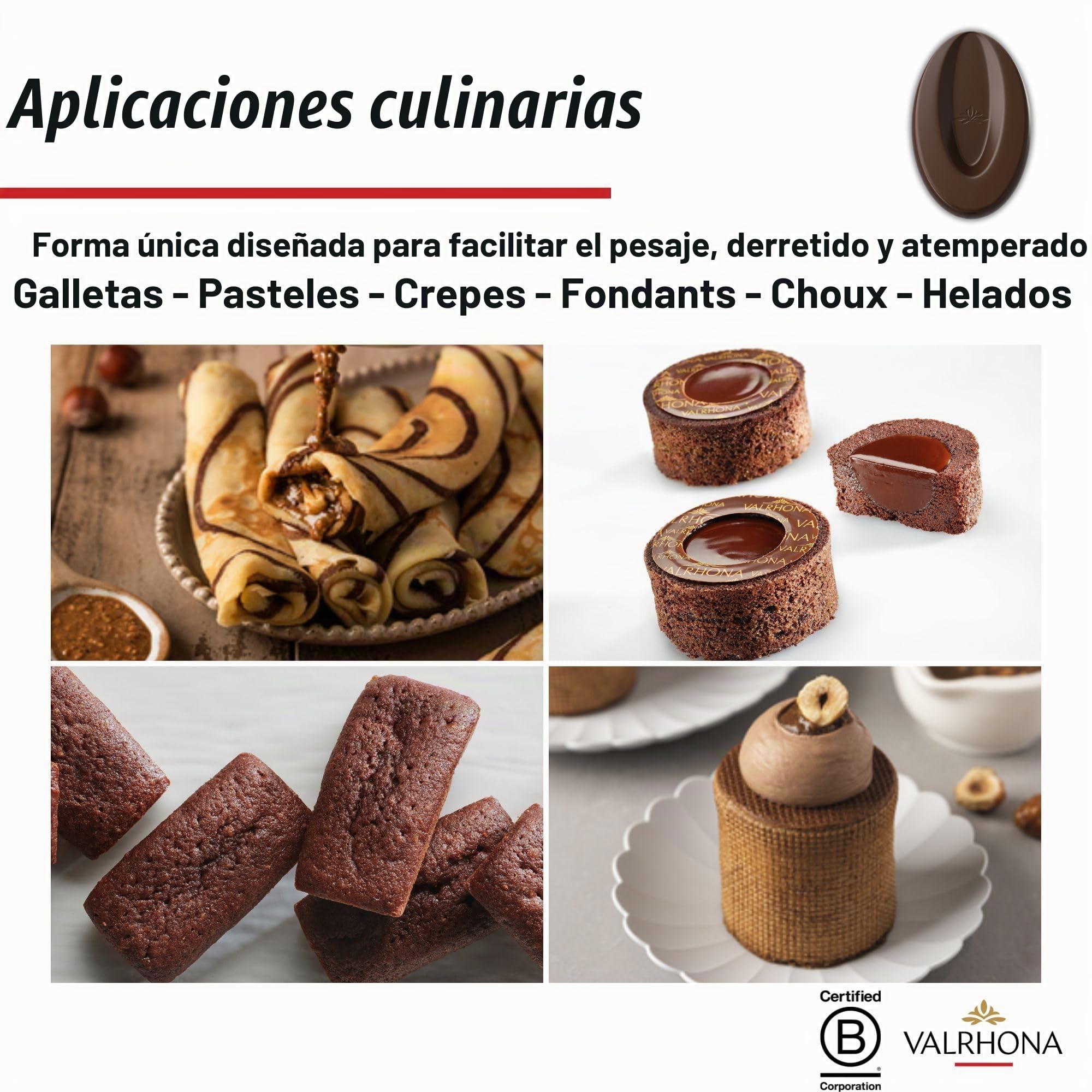 Valrhona - Les Sacs de Fève - Chocolat Noir - Caraïbe 66% - 1kg