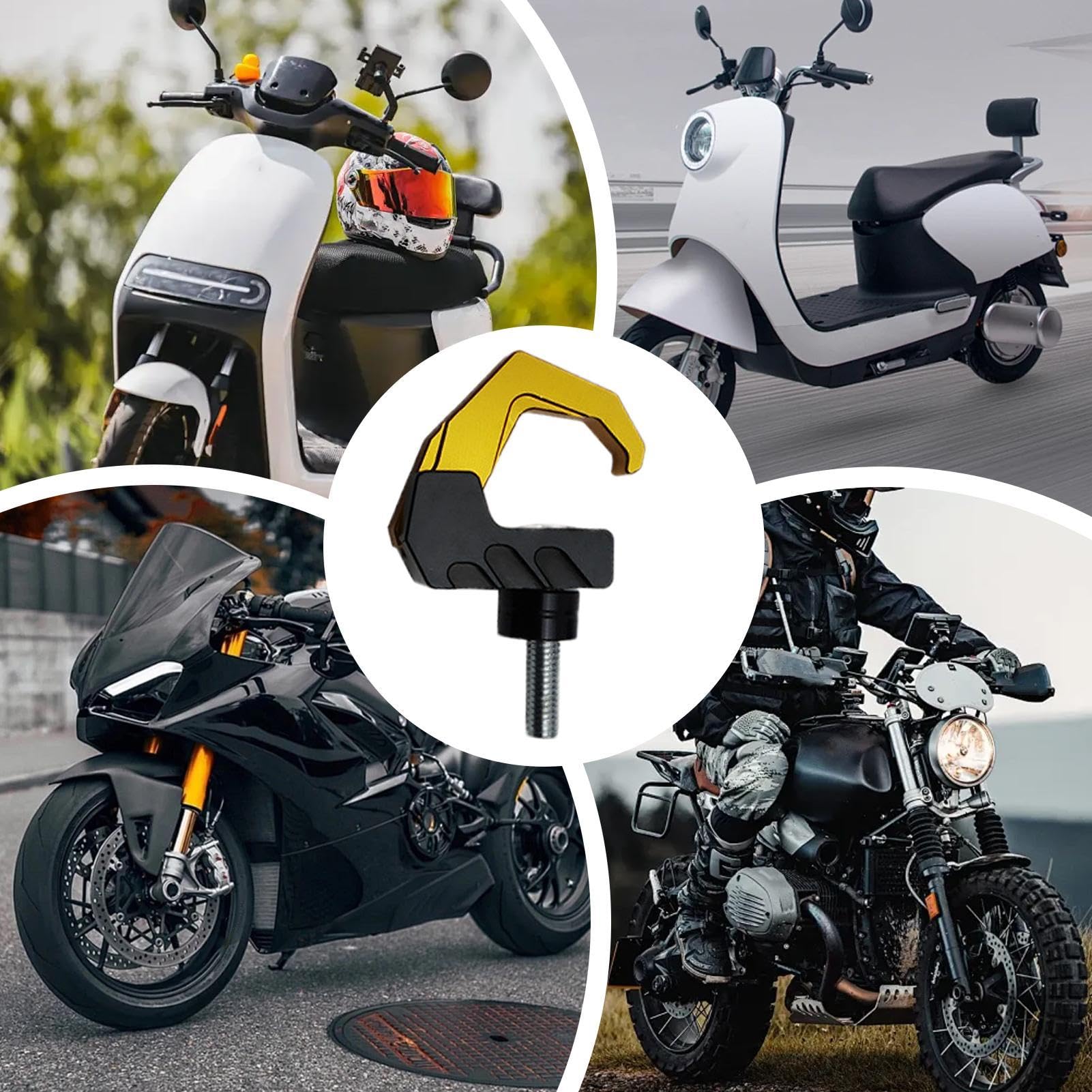 Gancio per manubrio di moto, gancio per borsa da manubrio di moto, gancio per borse elettriche da appendere per scooter, moto