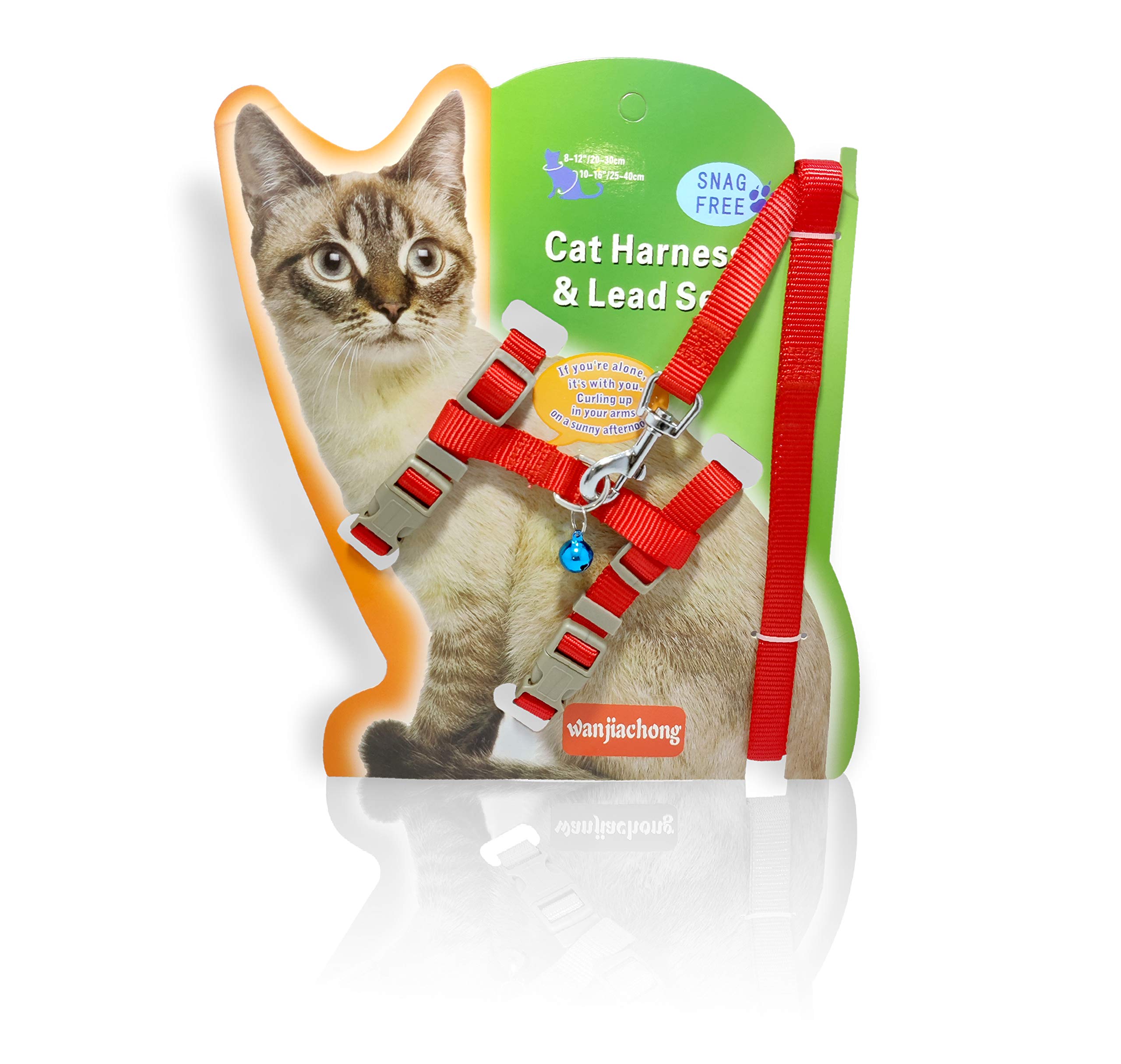 Pets Empire Cat Walking Harness & Leash Set Adjustable Small Puppy Kitten Rabbit Harness 1 Piece (Red) (B08W56PZJK) Amazon Price History, Amazon Price Tracker
