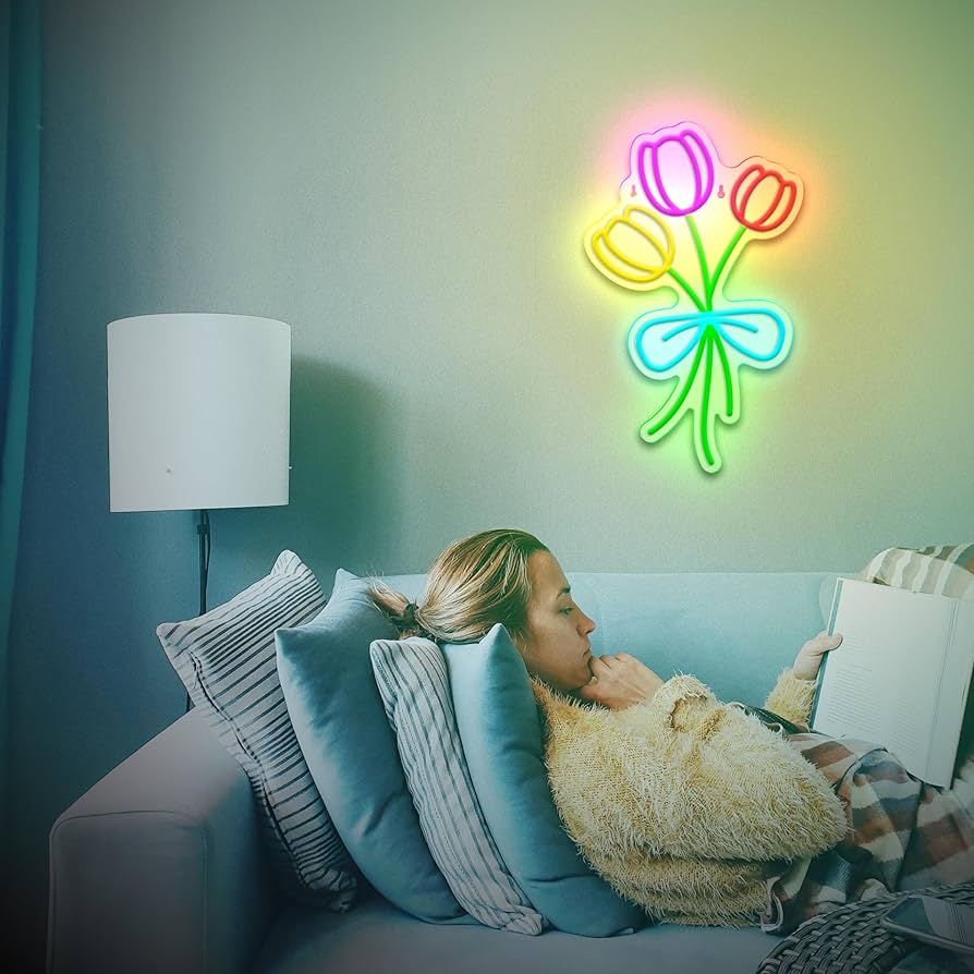 画材 Flor com um pouco de neon Neon Flowers 8798 - Burntwood