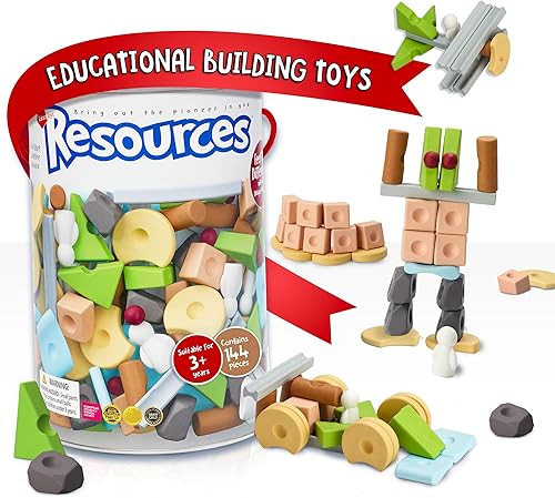 Miniatura 3 de Taksa Toys Juguetes educativos únicos inspirados en la naturaleza, bloques apilables de primera calidad, recursos preescolares para actividades de