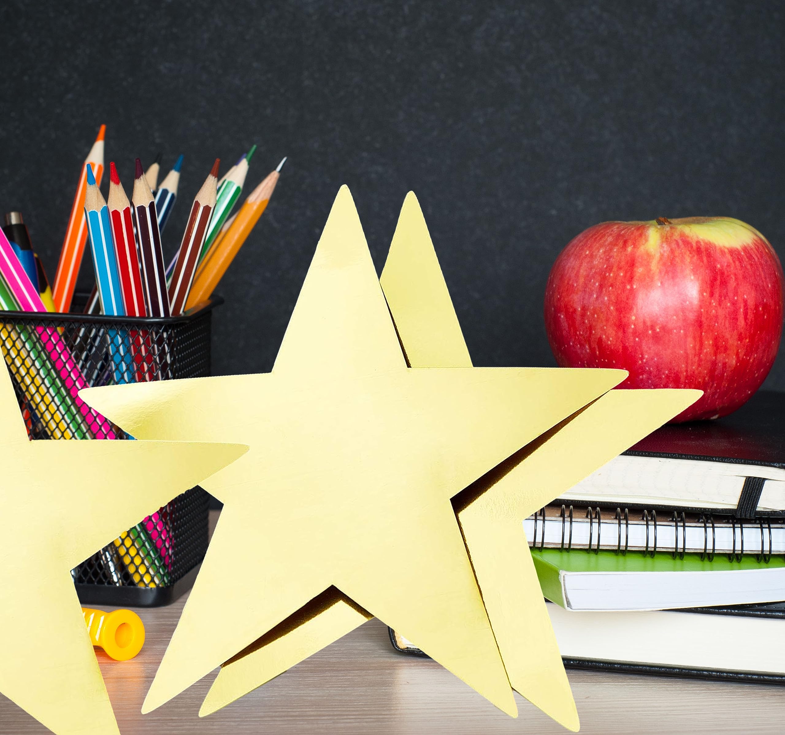 Gold Stars, Gold Star Cutouts, Paper Stars, Golden Stars for Bulletin Board, Star Decorations for Party, Theme Party Decorations, Star Decorations, Cut Outs for Classroom