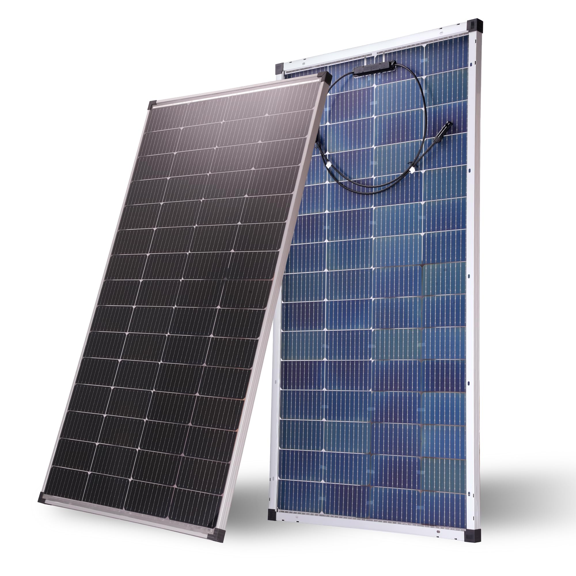 Nicesolar 200W Solarpanel Solarmodul monokristallines Photovoltaik Solarzelle 200 Watt PV Modul für 12Volt Batterien Wohnwagen Wohnmobil Boot Yacht RV Dachhalterungen Off Grid