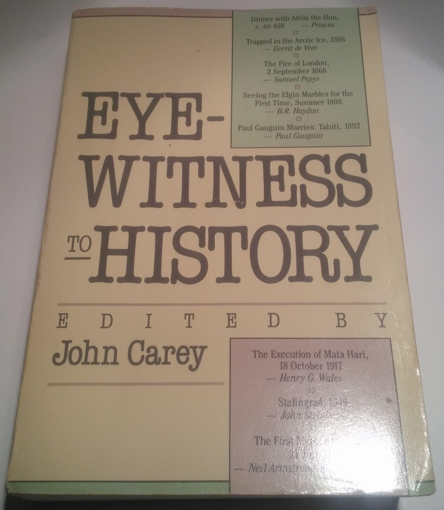 Carey: ∗eyewitness∗ To History