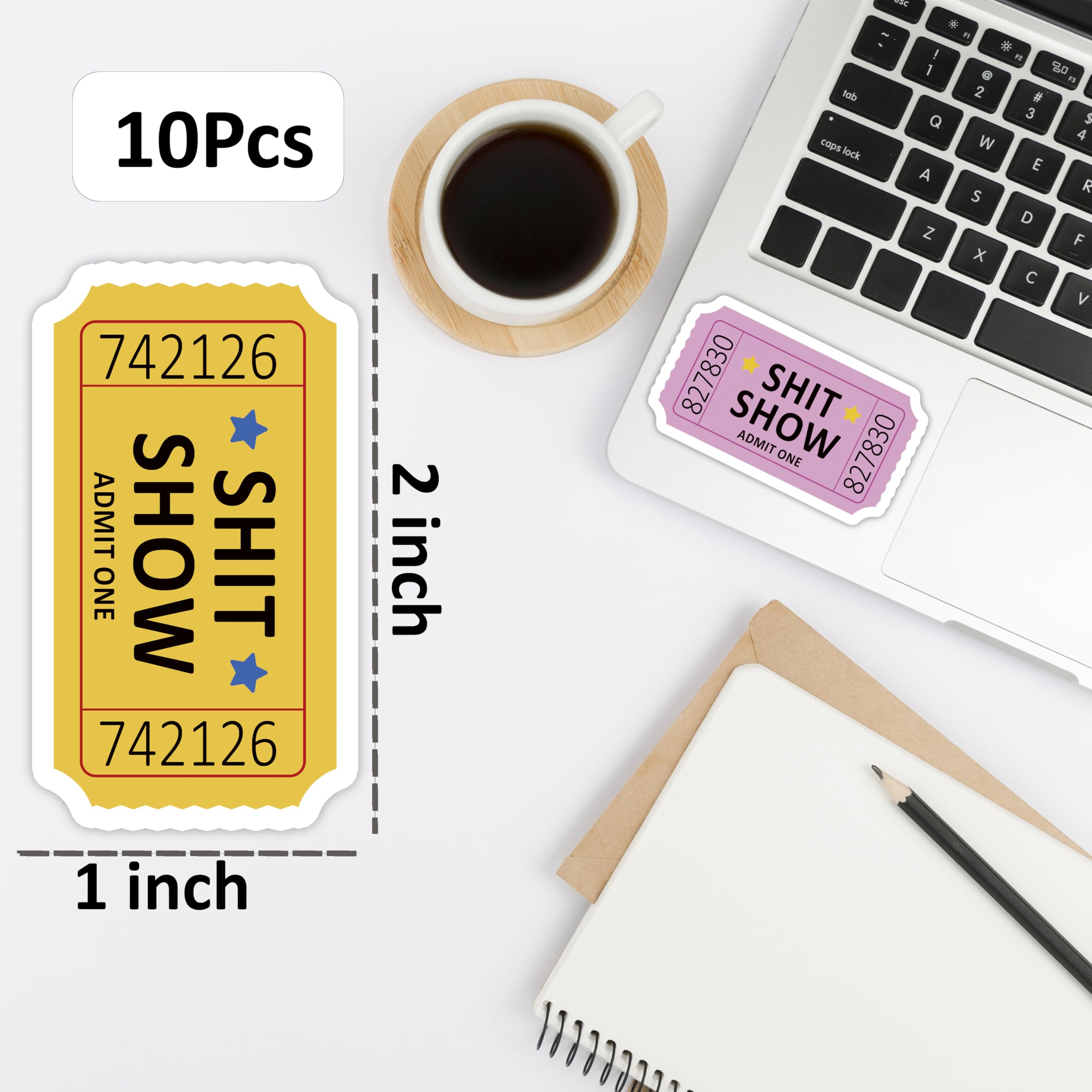 EvanMader 100 Adesivi Impermeabili In Vinile Per Auto, Moto - Foto 5