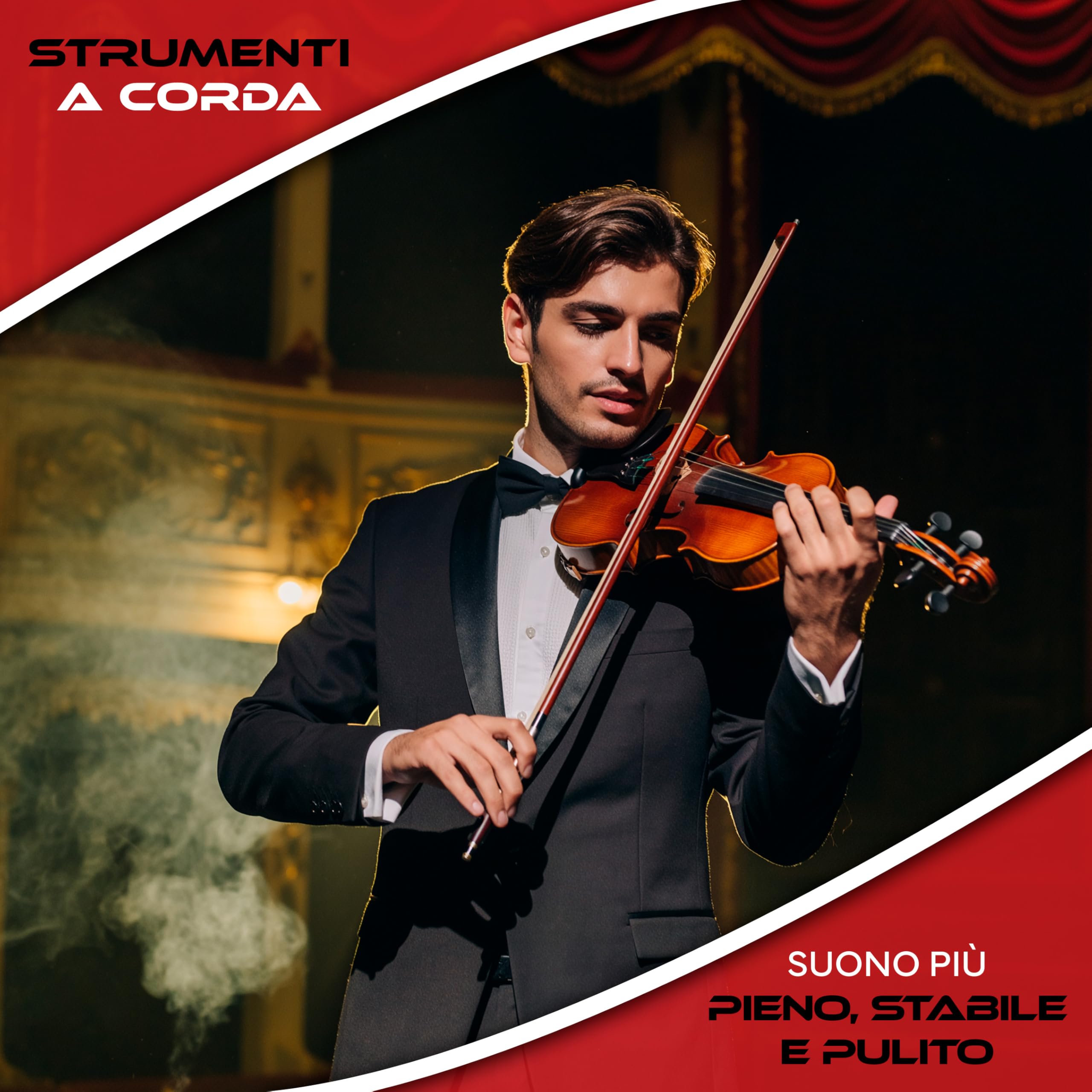 Colofonia In Resina Per Arco Di Violino, Viola E Violoncello, Formato 4,5x2,5x1 Cm, Con Custodia Mini, Facile Da Trasportare