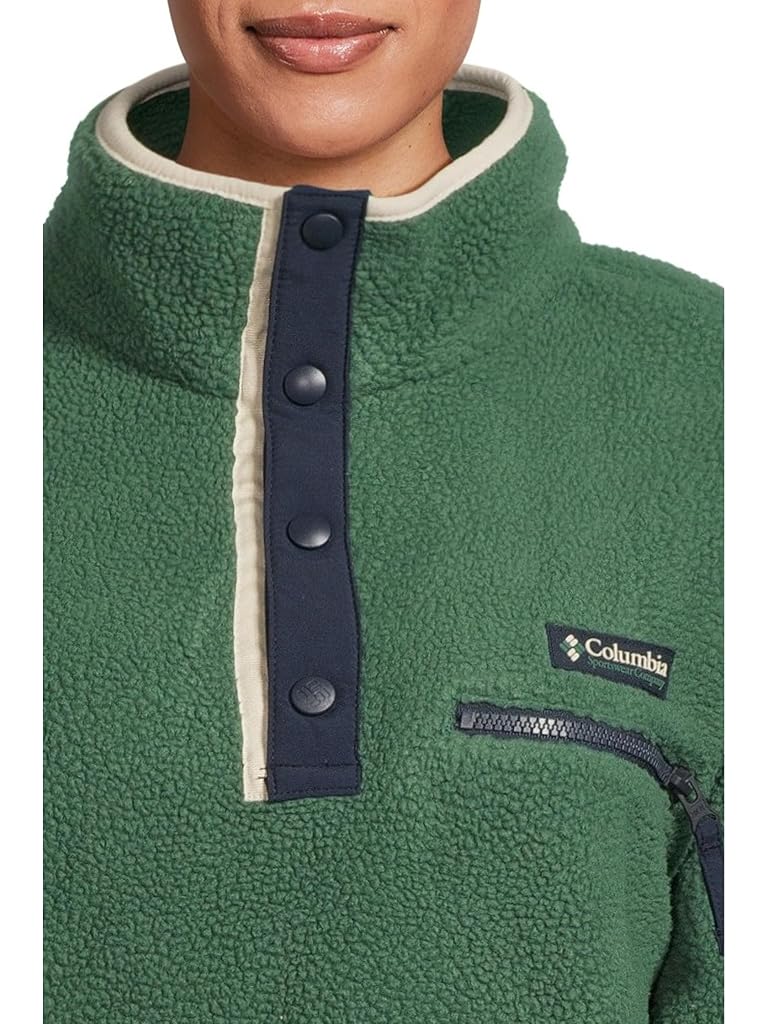 Green Columbia Helvetia™ II Cropped Half Snap Fleece