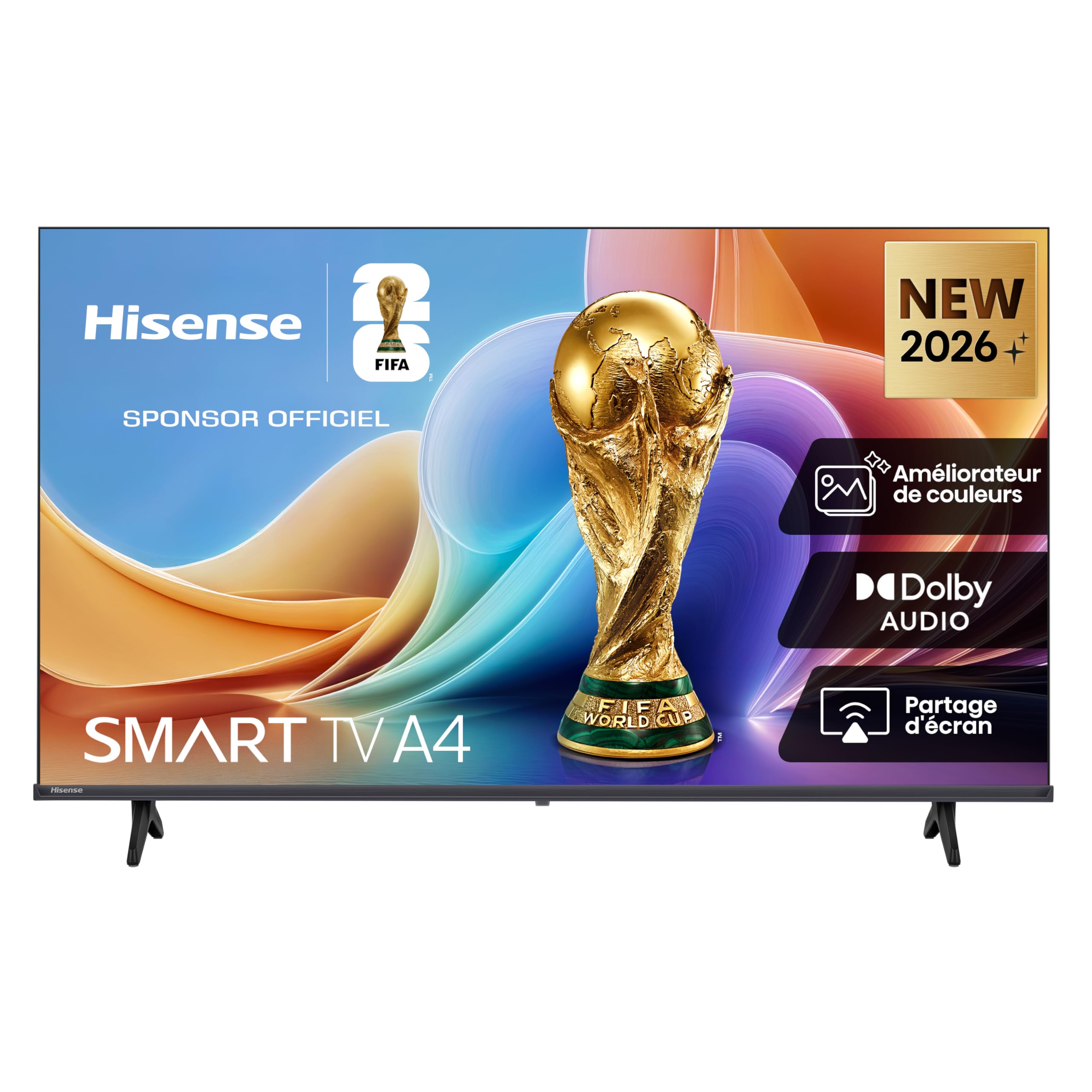 Hisense 32A4S - 32" (80 cm) HD TV LED, Smart TV VIDAA, Dolby Audio i DTS HD, WiFi, Bluetooth, tryb gry, czarny