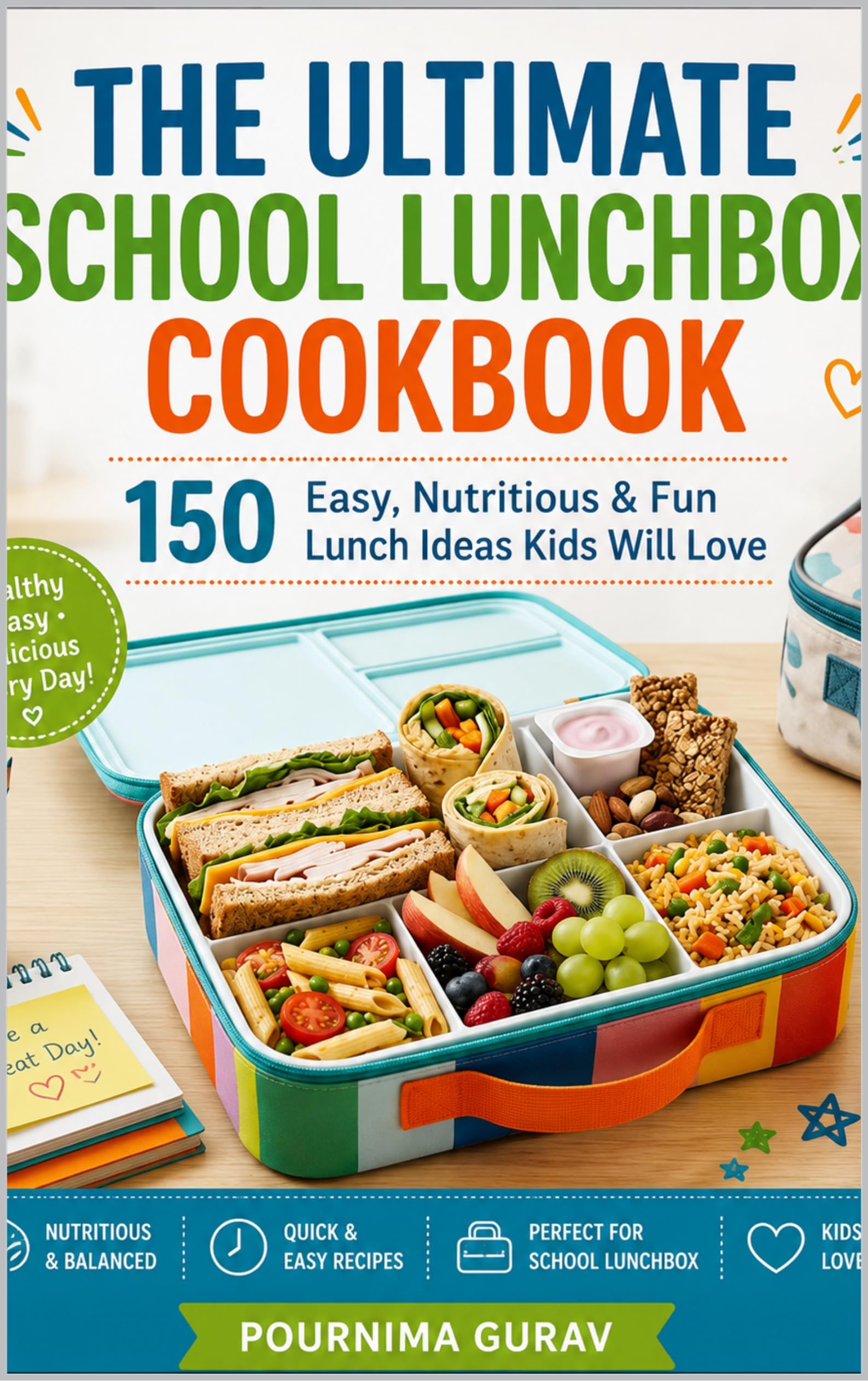 The Ultimate School Lunchbox Cookbook: 150 Easy, Nutritious & Fun Lunch Ideas Kids Will Love (English Edition)