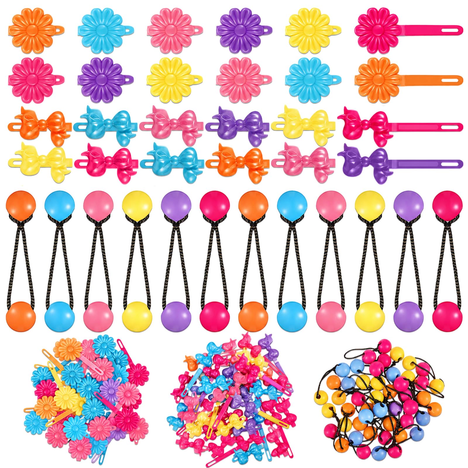 Amazon.com : Hoteam 100 Pcs Self Hinge Plastic Hair Clips Hair