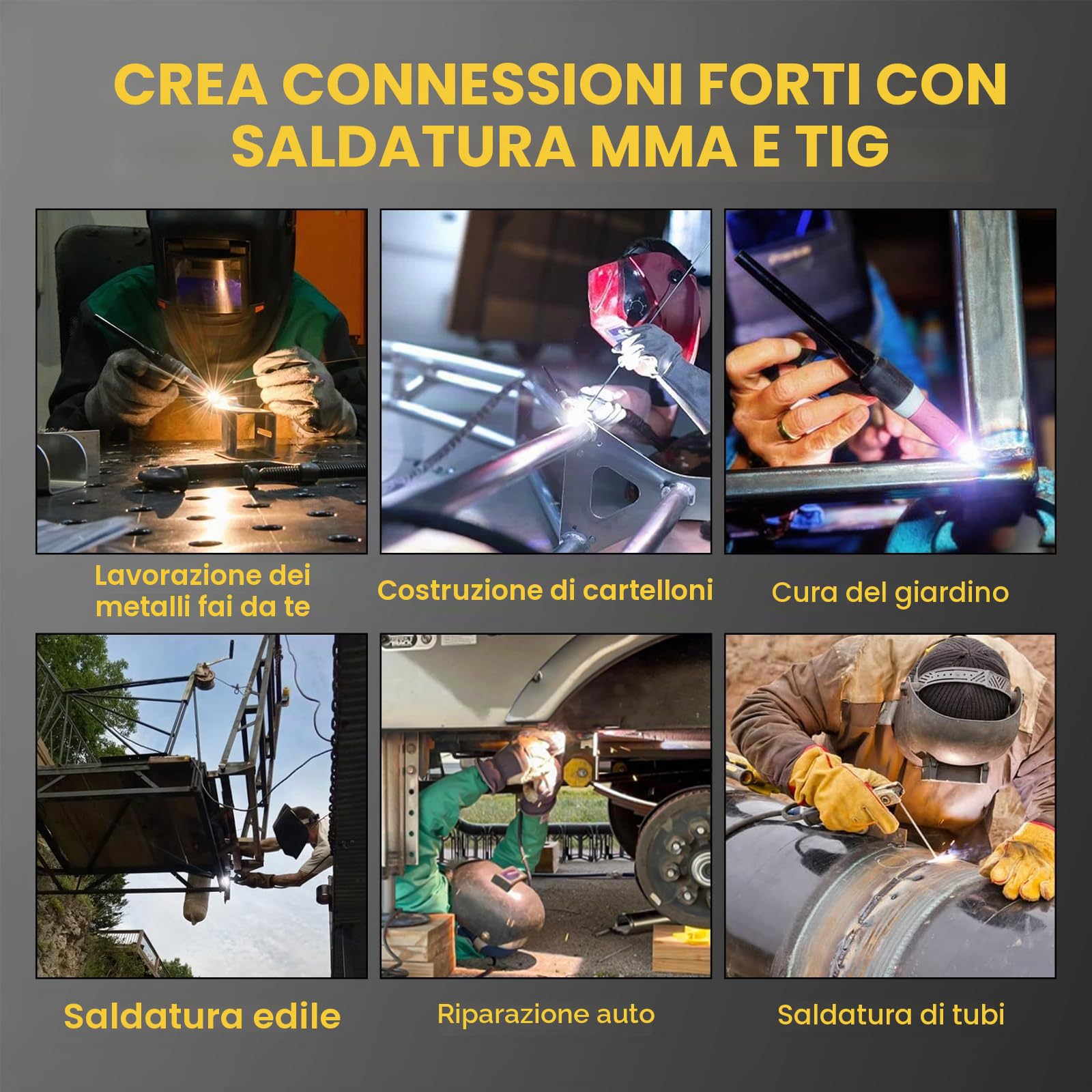 SSIMDER - Saldatrice TIG, 140 A, 2 in 1, Lift TIG/MMA con torcia TIG WP-17, elettrodi, saldatrice inverter TIG-200 IGBT, adatta per riparazioni agricole, uso domestico, fai da te, riparazione auto