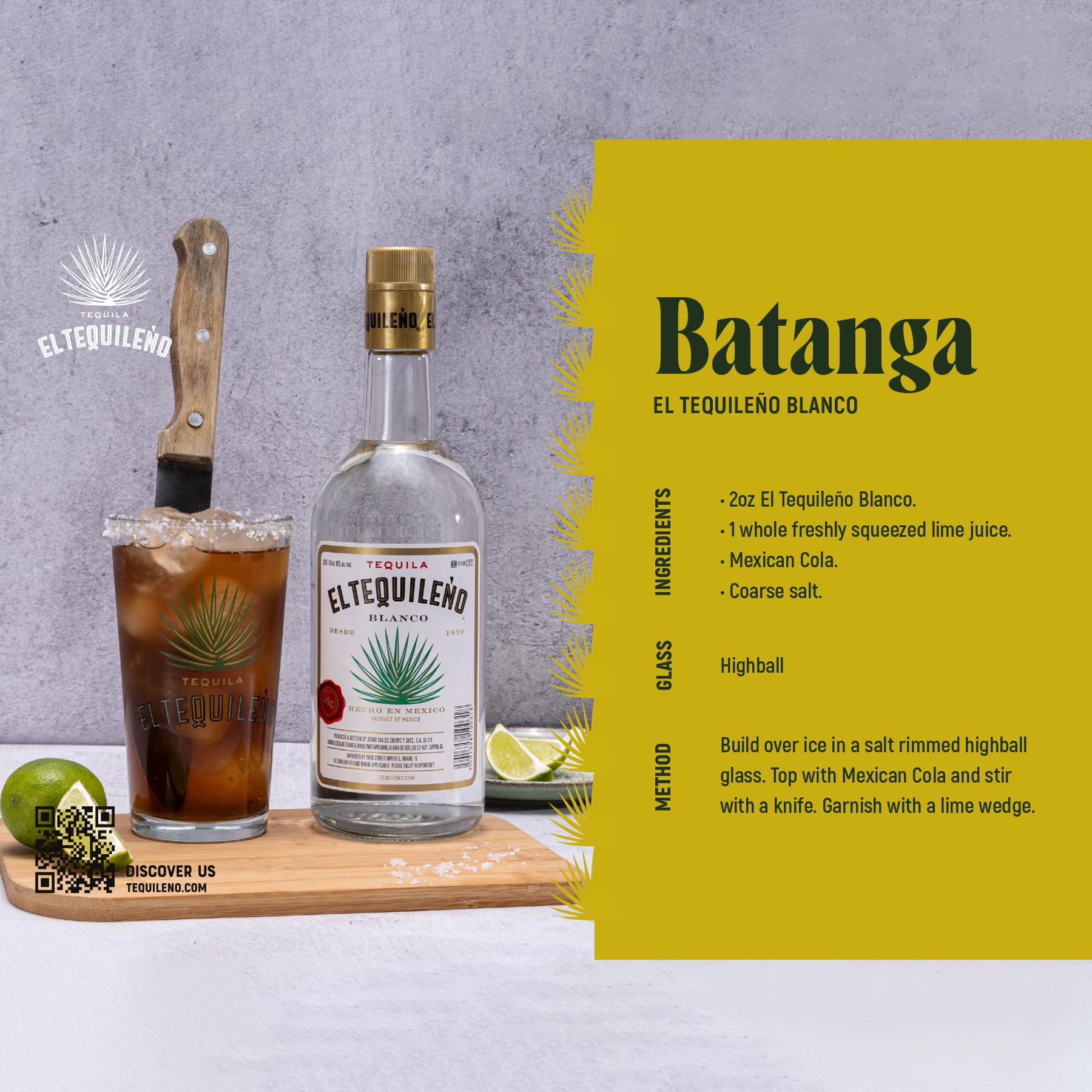 El Tequileño Blanco Tequila 38% Vol. 0,5l