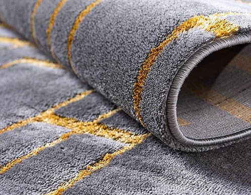 Miniatura 6 de Tapete único Loom Marilyn Monroe Glam Collection Enrejado geométrico texturizado