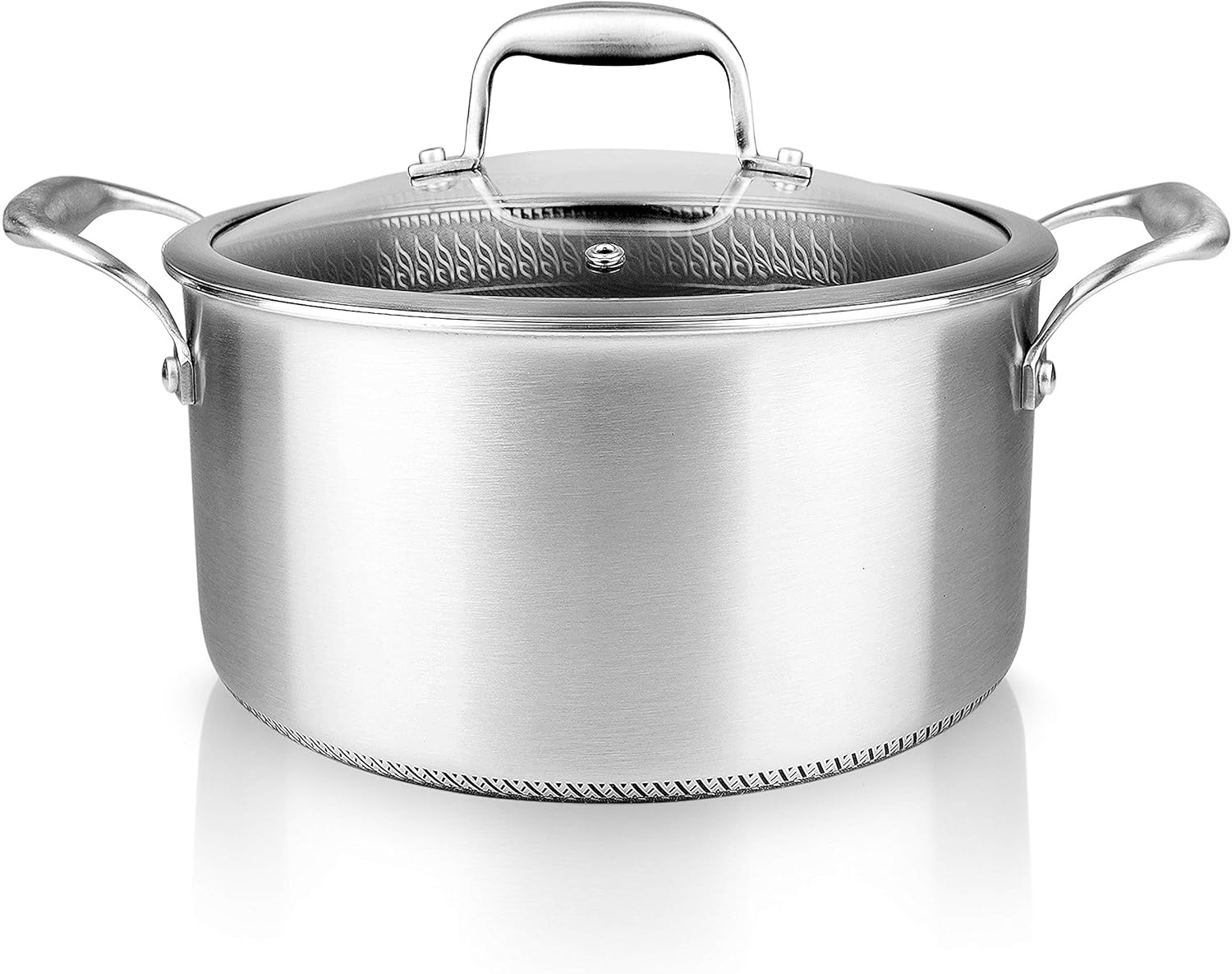 NutriChef 5 QT Stainless Steel Stew Pot Triply