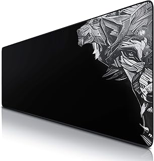 TITANWOLF - Extra Large Gaming Mouse Mat 1200x400mm Oversize - XXL Mouse Pad - Desk Pad XXXL Extended – Mice Mat Pad For Precision and Speed - Non-Slip Rubber Base – For Mouse and Keyboard - Black
