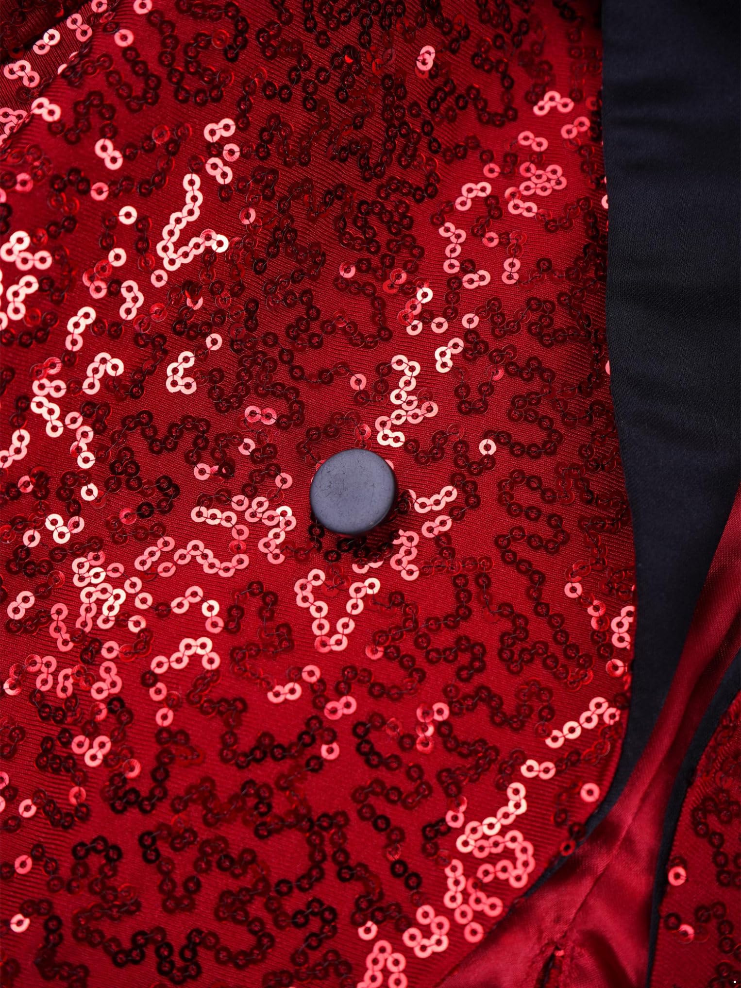Oyolan Enfant Garçon Costume Paillette pour Mariage Soirée Cérémonie Veste de Costume Blazer Manteau Veston 5-16 Ans