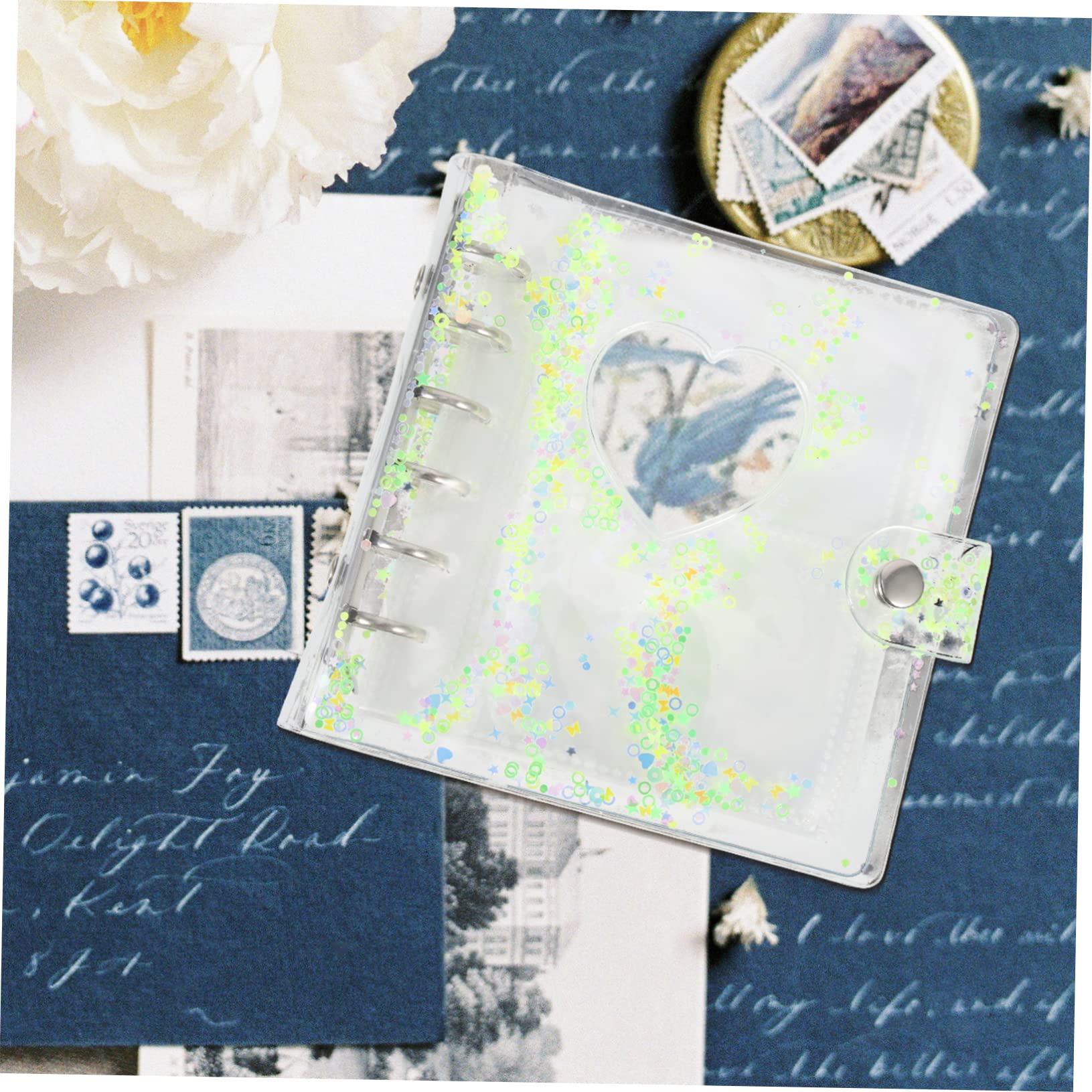 Operitacx 3 Set Porta Album a Fogli Mobili Custodie Per Album Fotografico in Pvc Ricariche Per Album Fotografici Libretto Porta Documenti Portafoto Ragazza Con Coperchio Contenitore