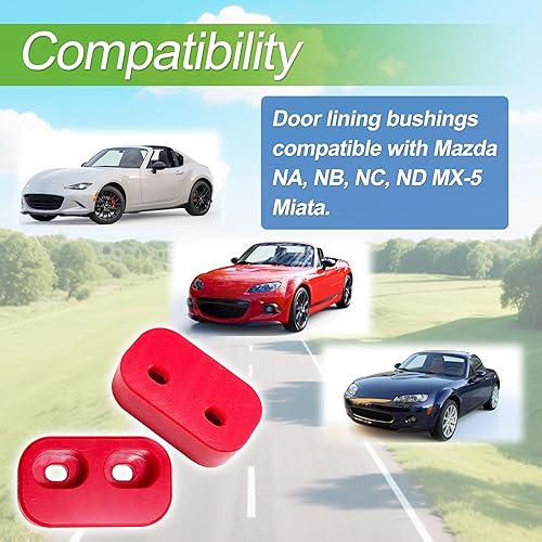 Miniatura 4 de ARU Bujes de revestimiento de puerta de repuesto compatibles con bujes de puerta Mazda NA, NB, NC, ND MX-5 Miata All Miata Generation (paquete de 2)