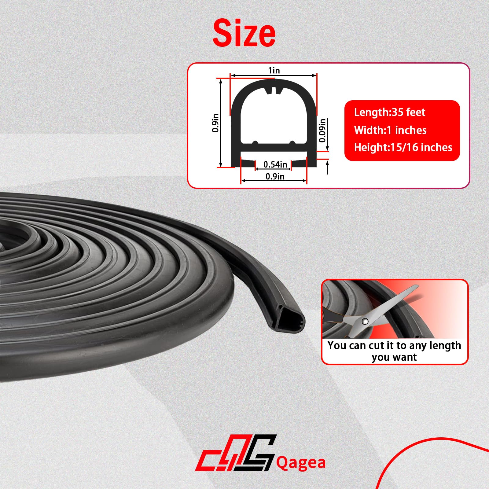Kit Combinato 2 In 1 Di Guarnizioni In Gomma EPDM Per Camper - D-Seal E Base Adesiva (10,7m) Per Scorrimento, Protezione Antipioggia E Antipolvere
