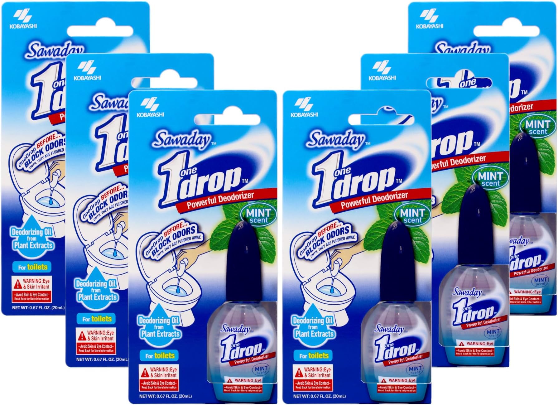 (Six-Pack) One-Drop Concentrated Deodorizer (6 x 0.67 oz) by OneDrop(TM)