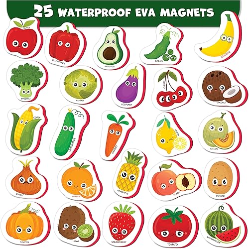 Miniatura 2 de Little World 31 imanes de espuma para nevera para niños pequeños de 1 a 3 años, imanes grandes para niños pequeños, imanes de nevera para niños,