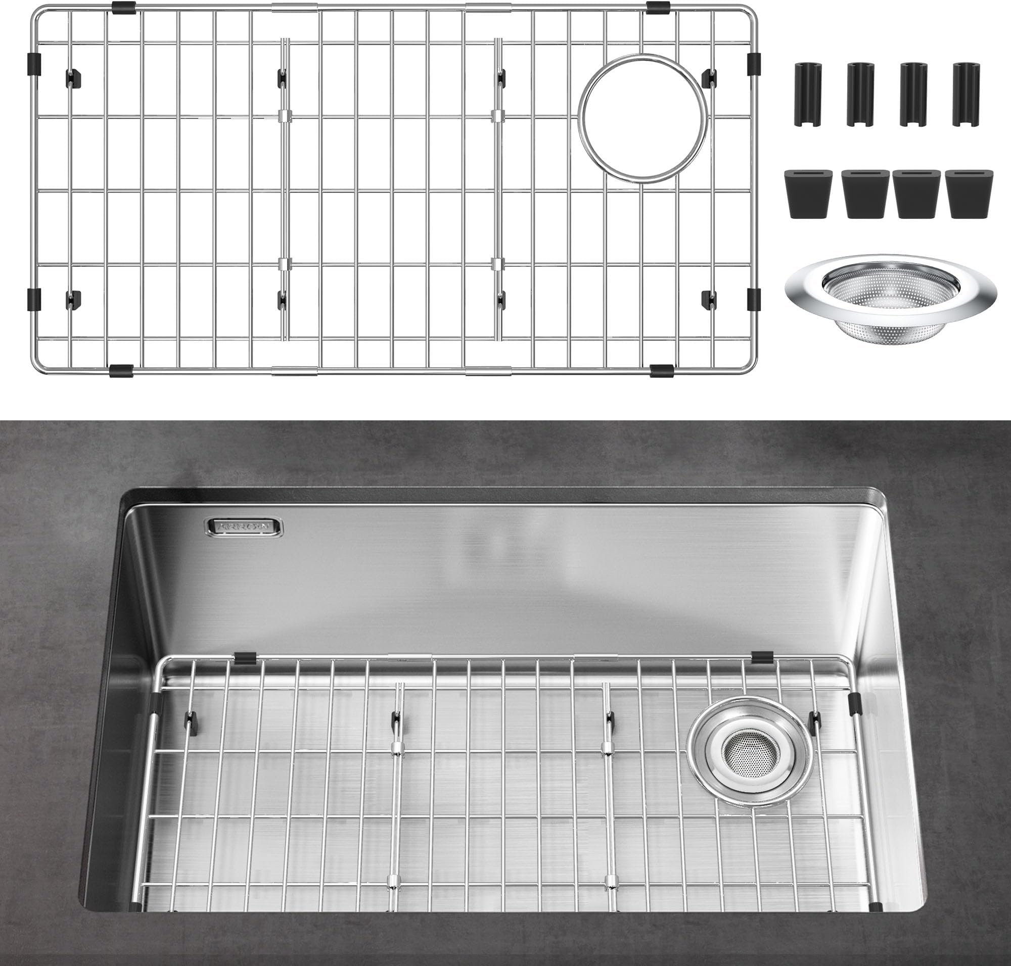 HWKitchen 12" x 10" Sink Protector for Kitchen Sink